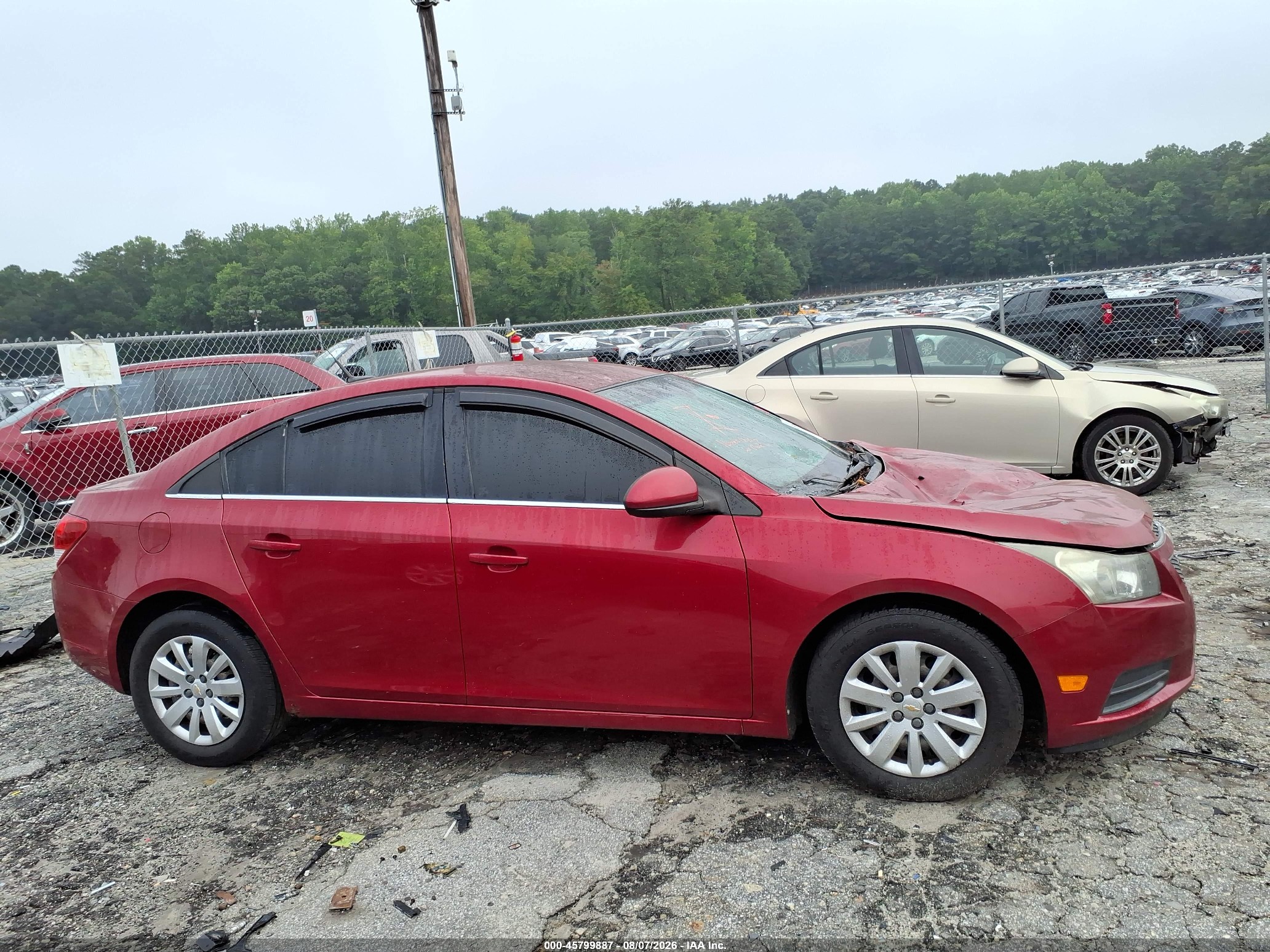 2011 Chevrolet Cruze 1lt Red vin: 1G1PF5S93B7102997