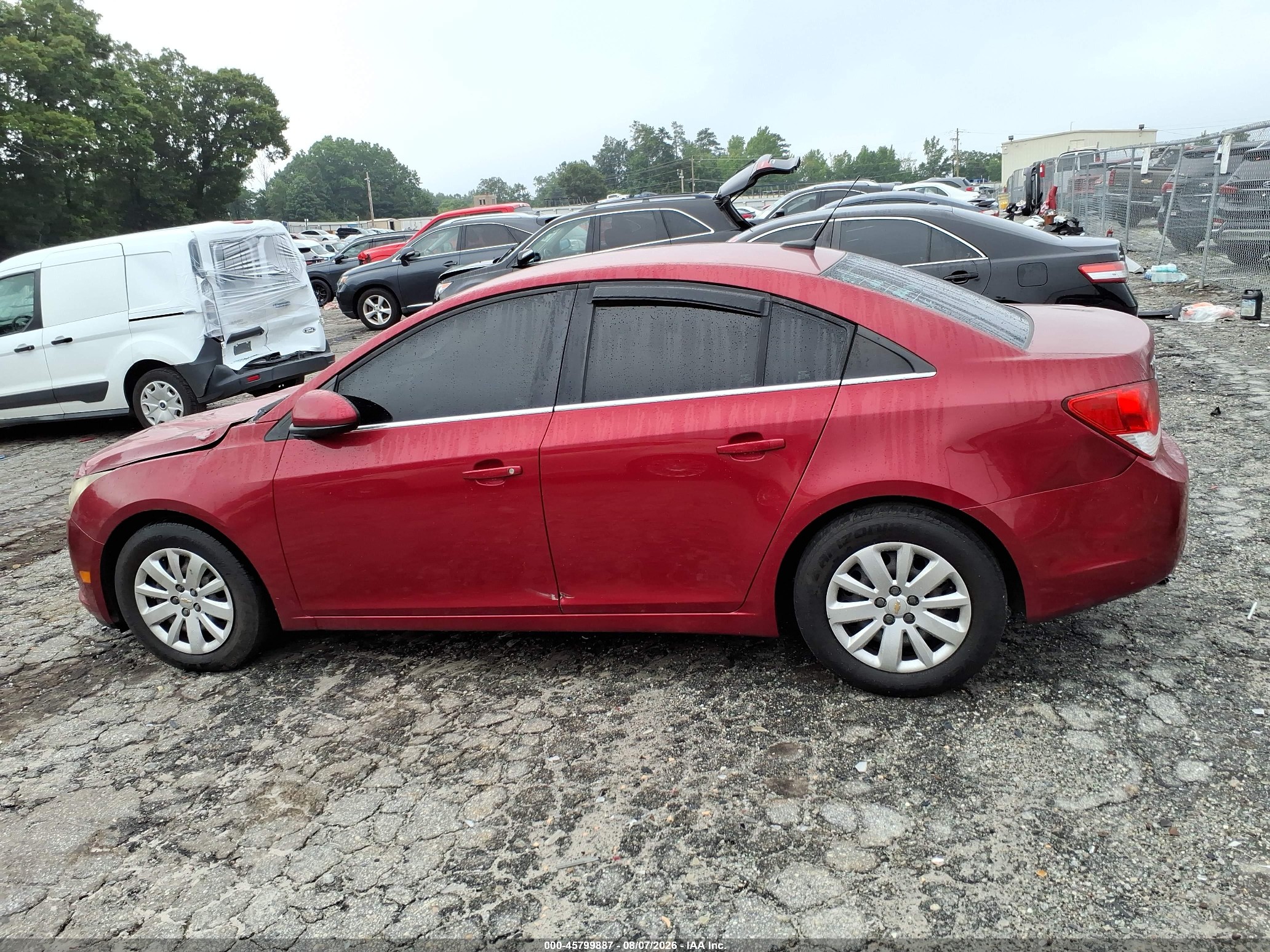 2011 Chevrolet Cruze 1lt Red vin: 1G1PF5S93B7102997