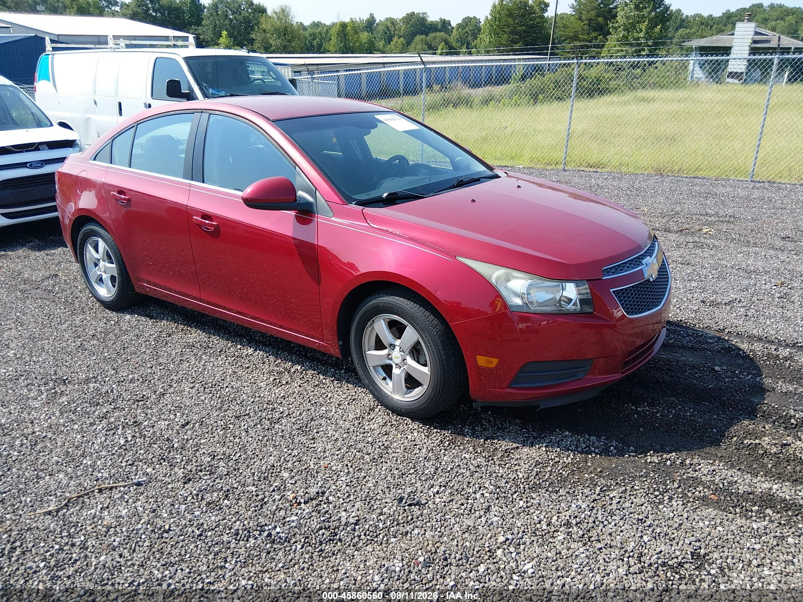 2011 Chevrolet Cruze 1lt Red vin: 1G1PF5S93B7152119