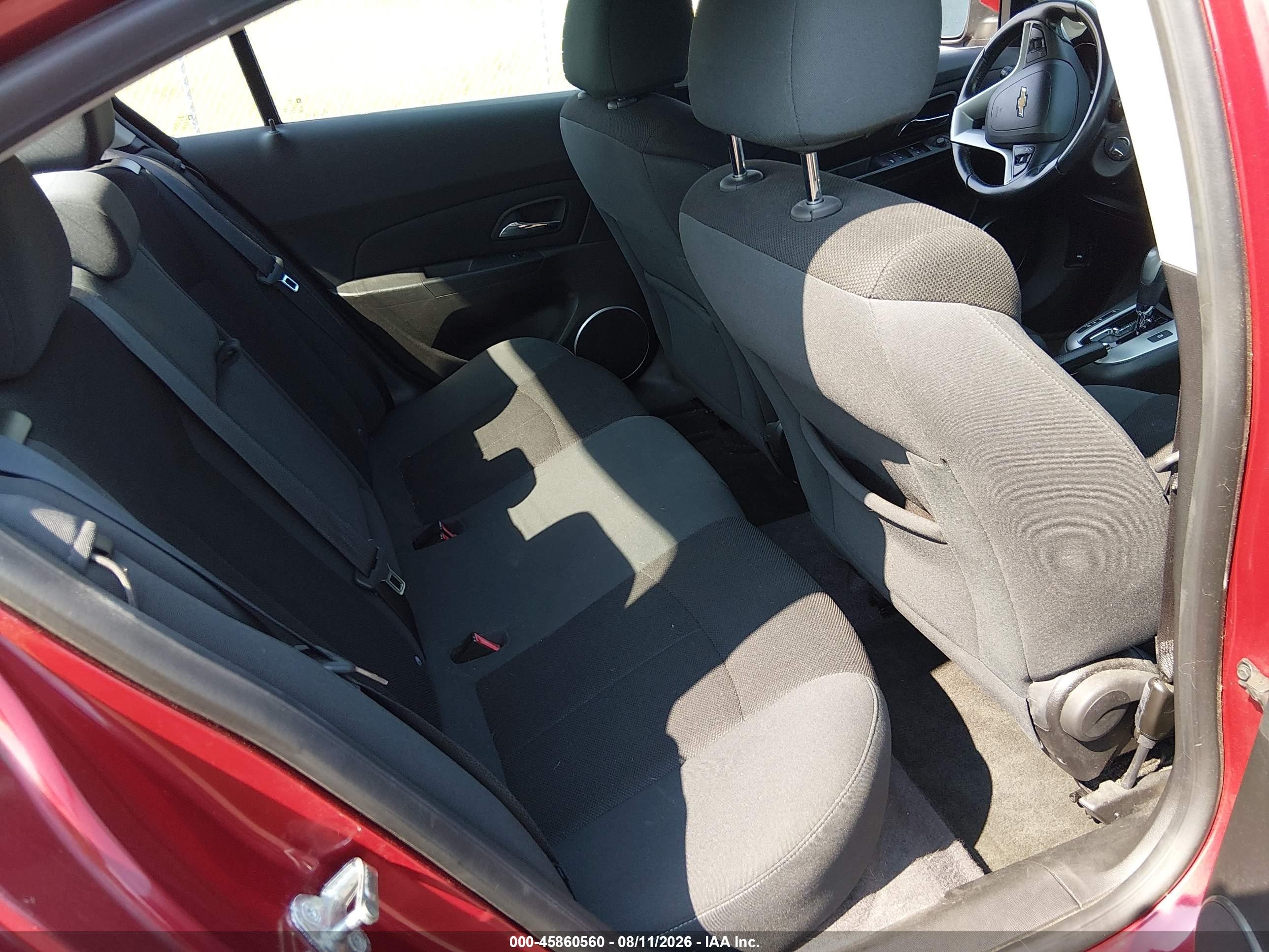 2011 Chevrolet Cruze 1lt Red vin: 1G1PF5S93B7152119