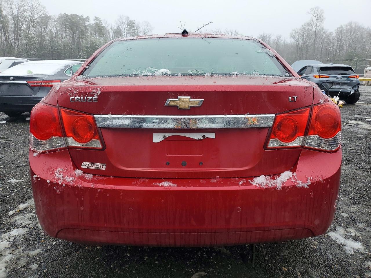 2011 Chevrolet Cruze Lt Red vin: 1G1PF5S93B7163346