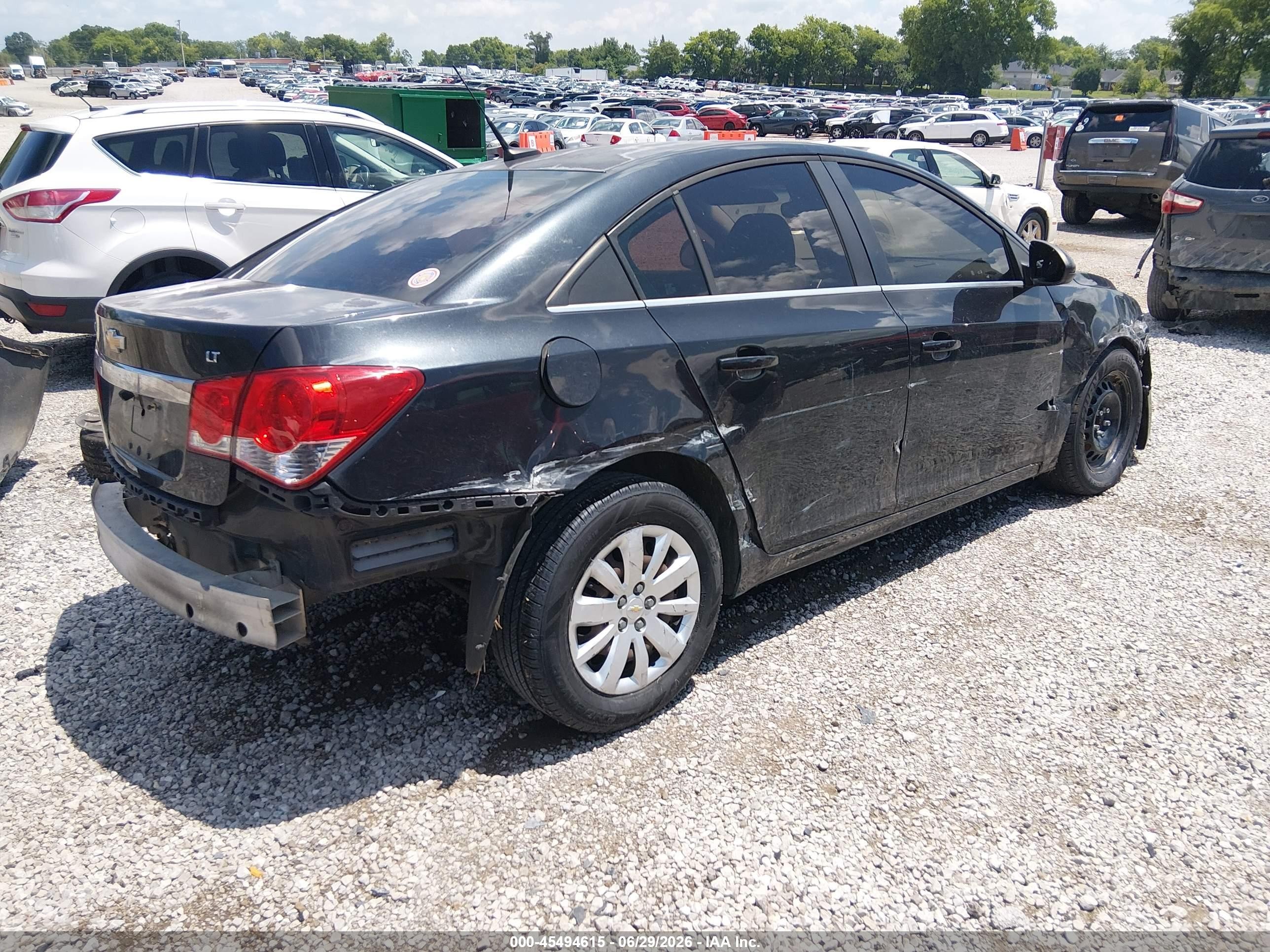 2011 Chevrolet Cruze 1lt Black vin: 1G1PF5S93B7182530