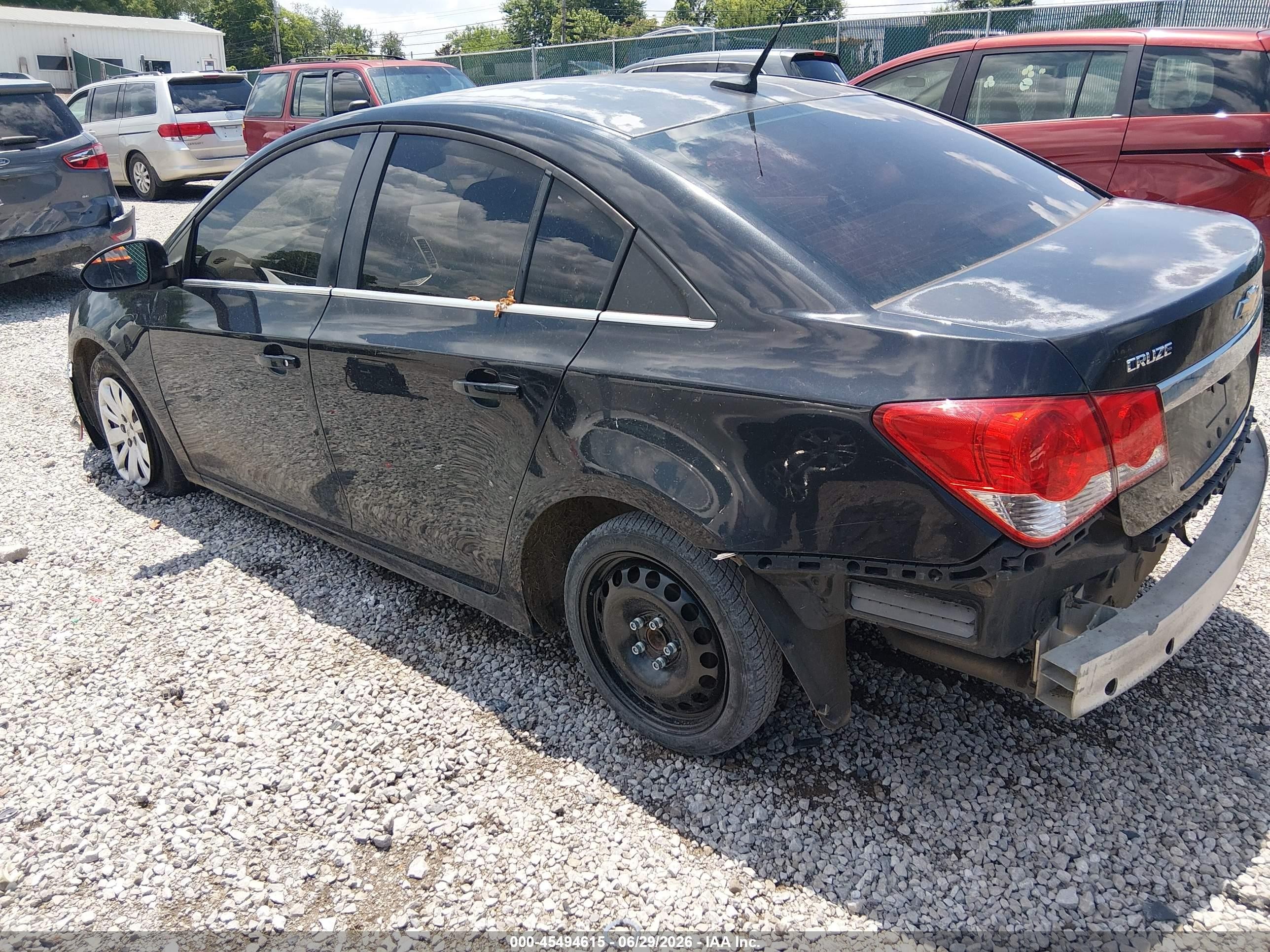 2011 Chevrolet Cruze 1lt Black vin: 1G1PF5S93B7182530