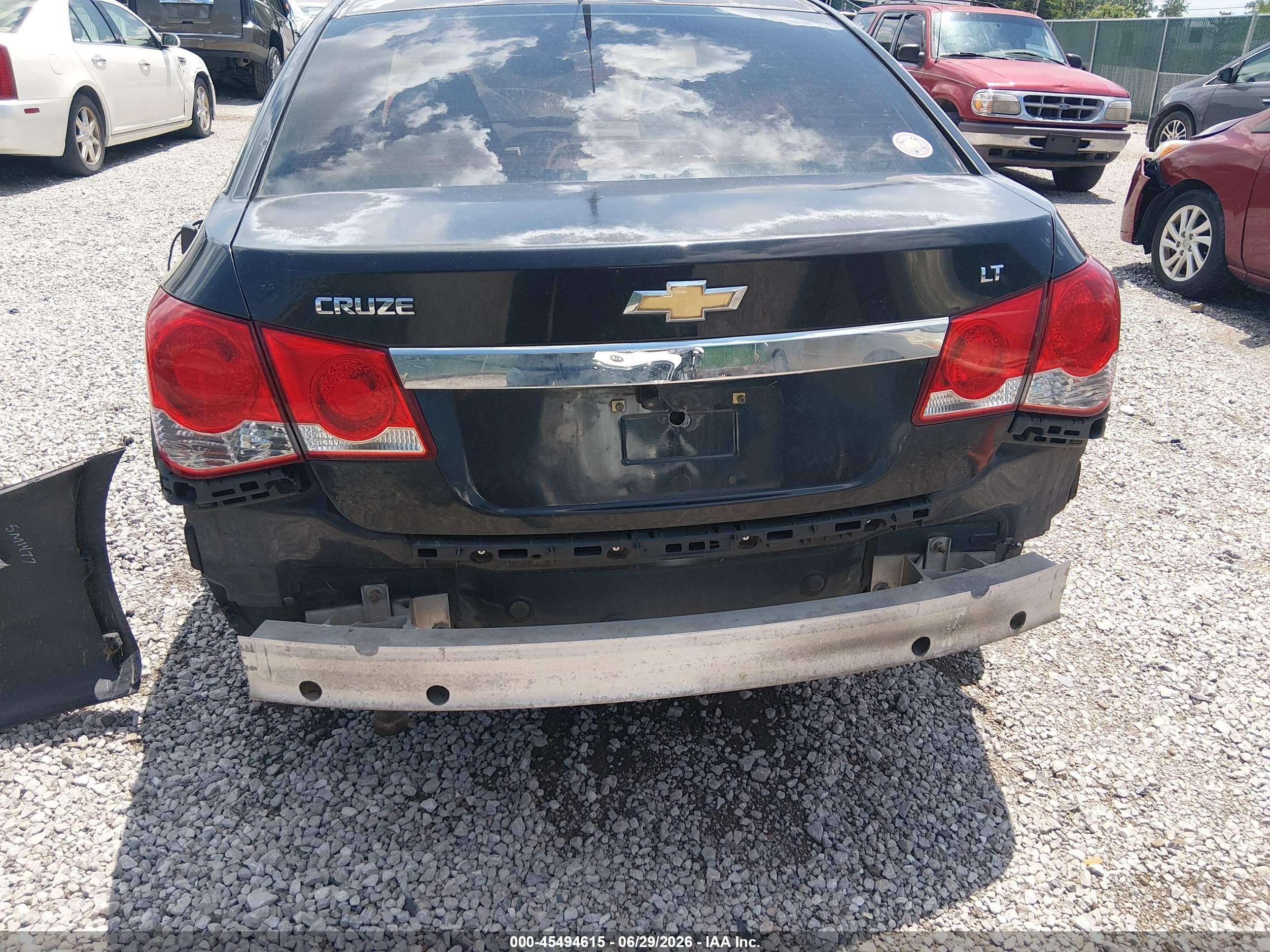 2011 Chevrolet Cruze 1lt Black vin: 1G1PF5S93B7182530