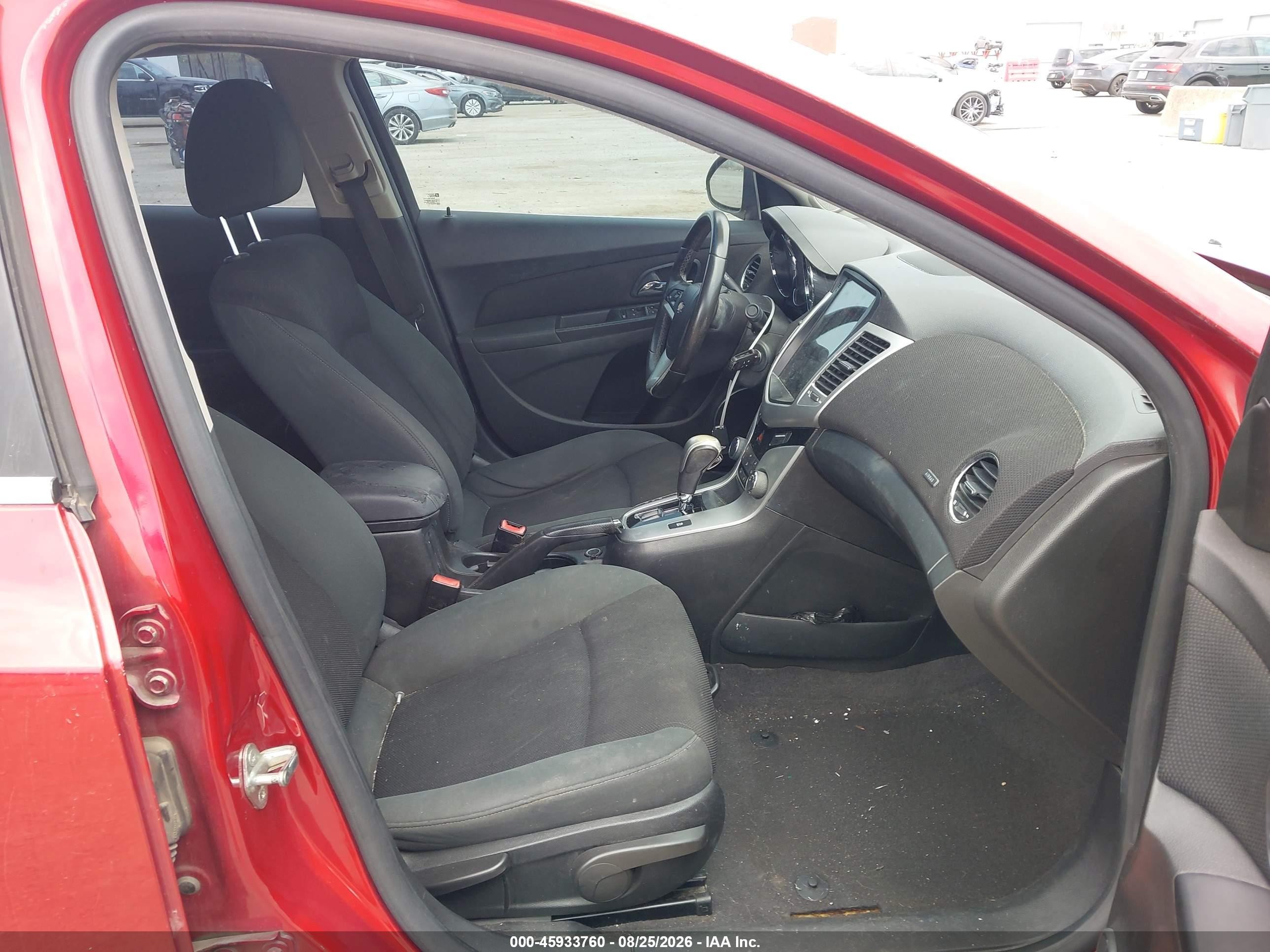 2011 Chevrolet Cruze 1lt Красный vin: 1G1PF5S93B7218894