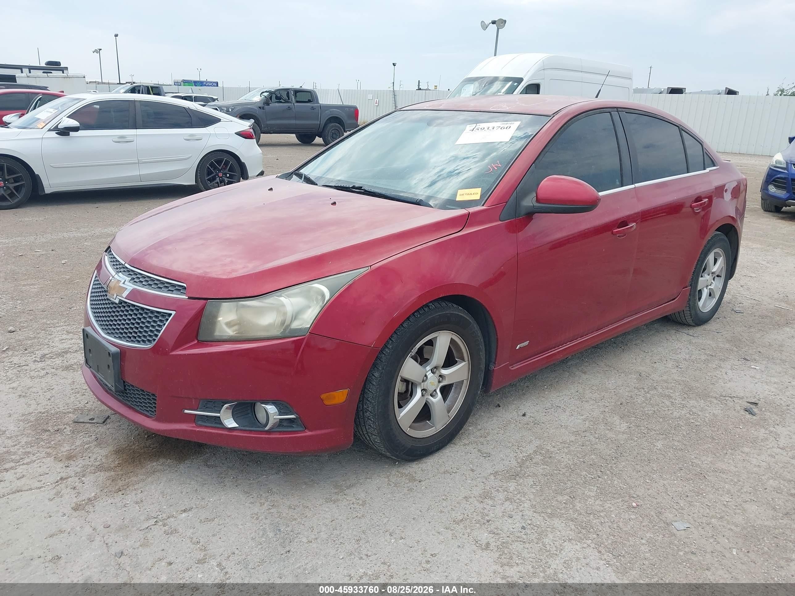 2011 Chevrolet Cruze 1lt Красный vin: 1G1PF5S93B7218894