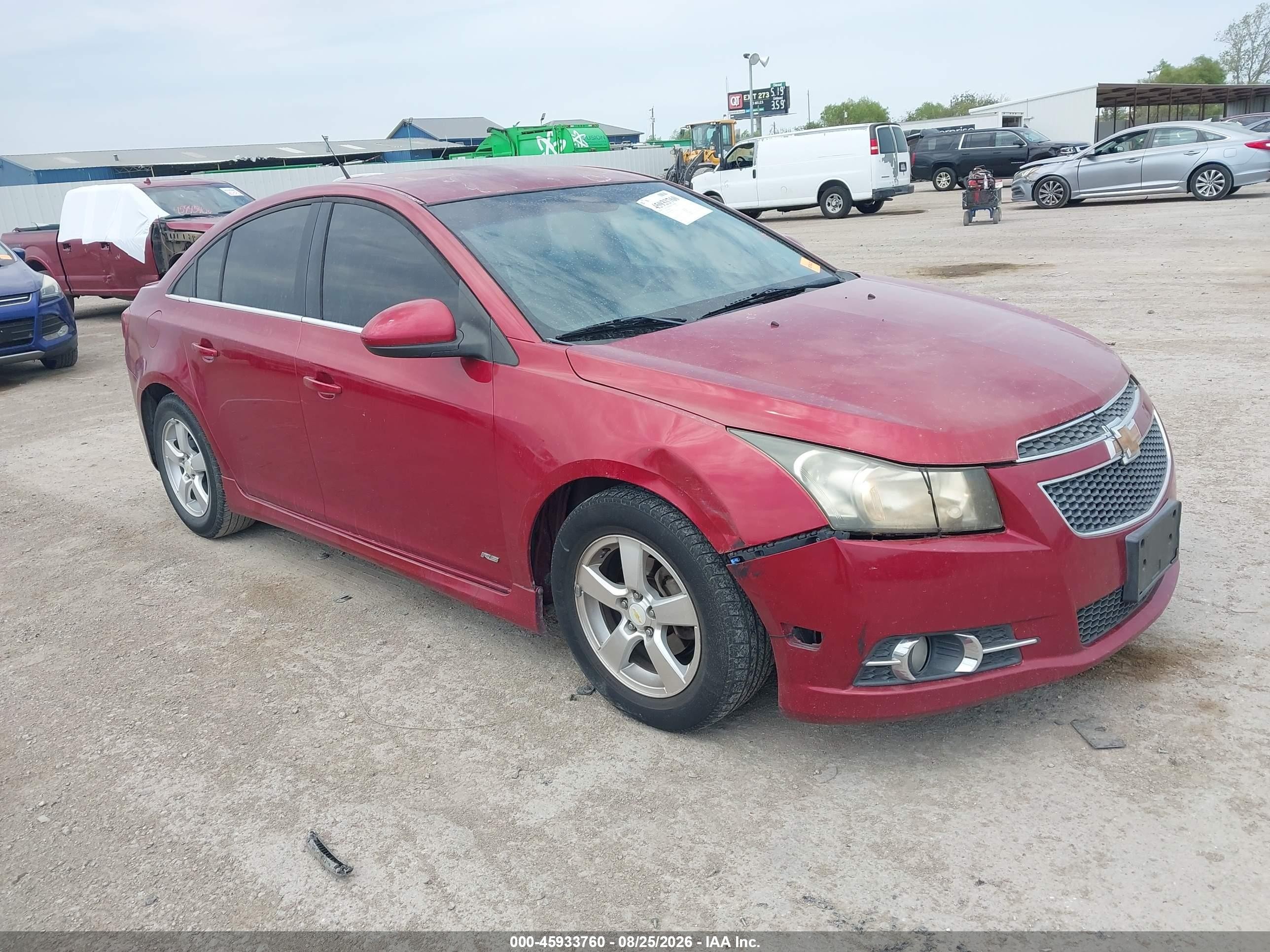 2011 Chevrolet Cruze 1lt Красный vin: 1G1PF5S93B7218894