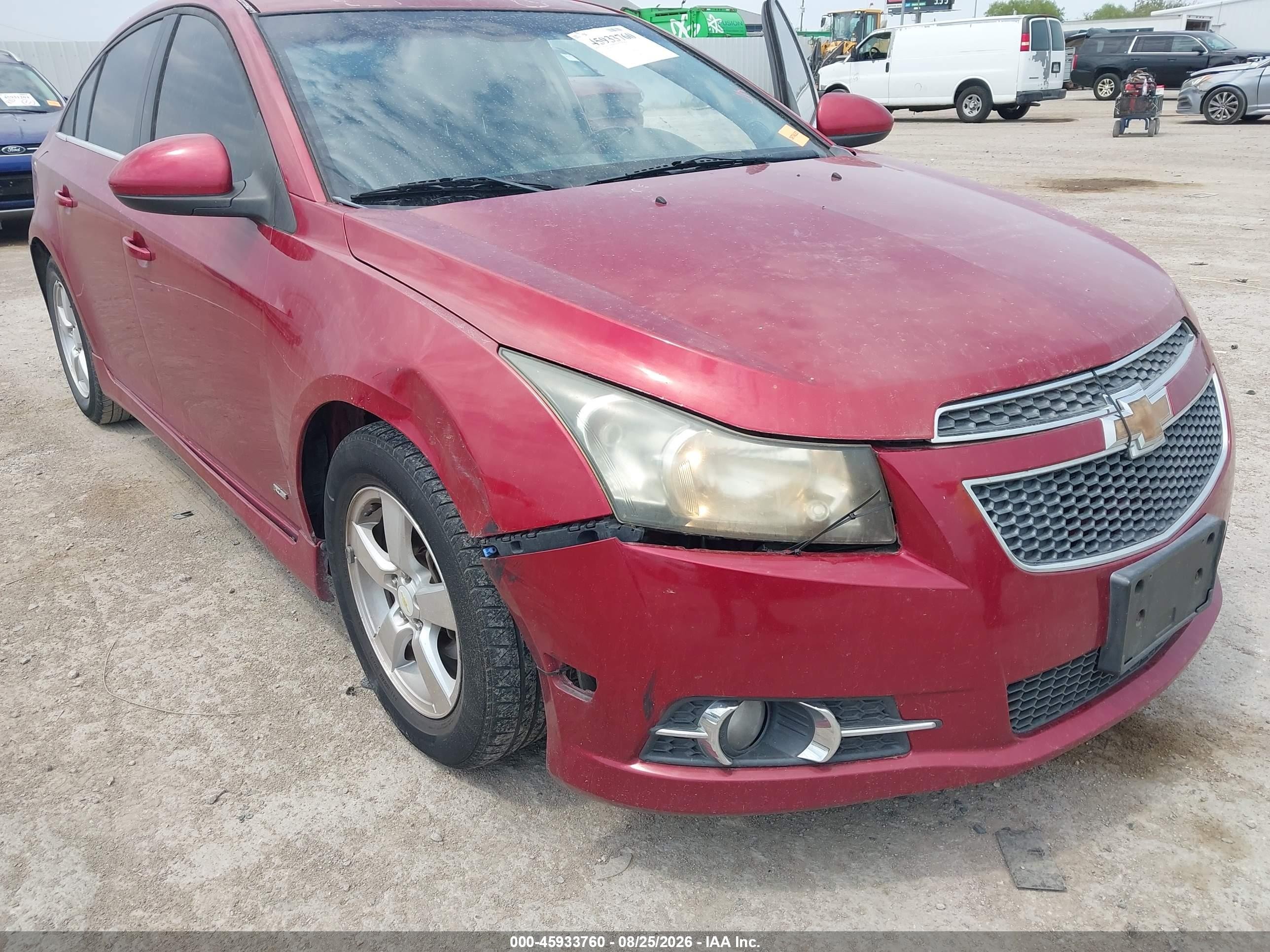 2011 Chevrolet Cruze 1lt Красный vin: 1G1PF5S93B7218894