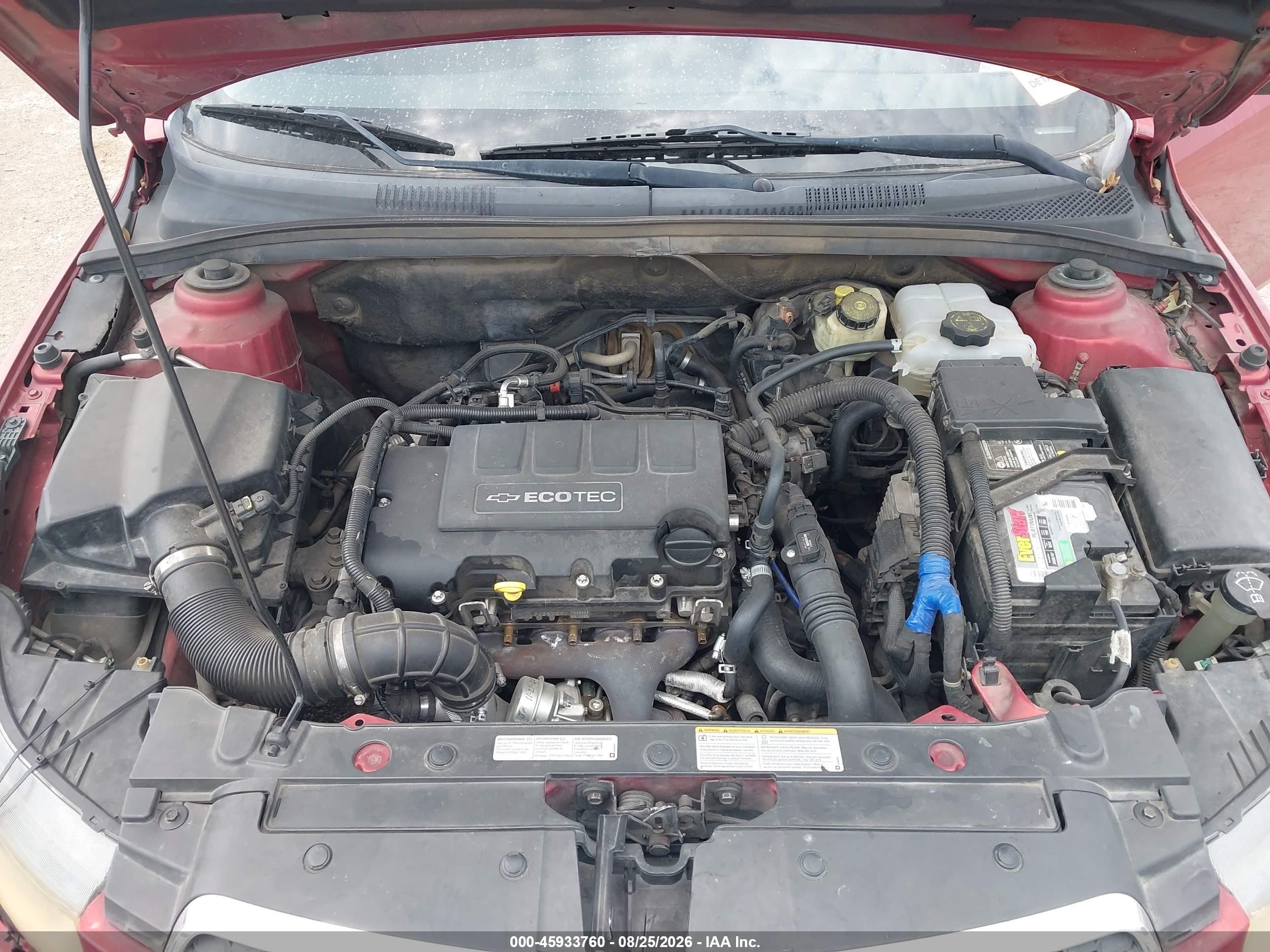 2011 Chevrolet Cruze 1lt Красный vin: 1G1PF5S93B7218894