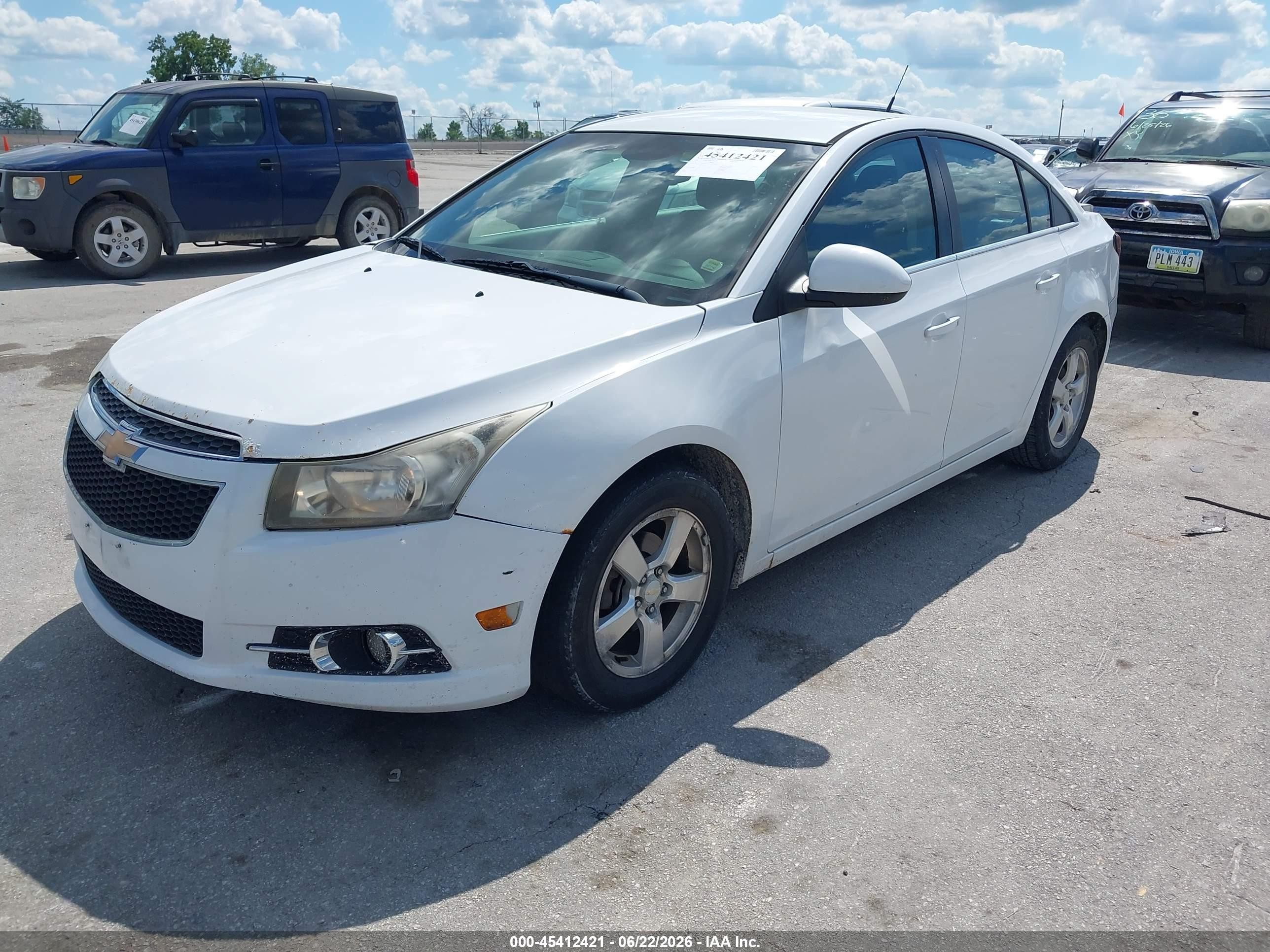 2011 Chevrolet Cruze 1lt White vin: 1G1PF5S93B7270090