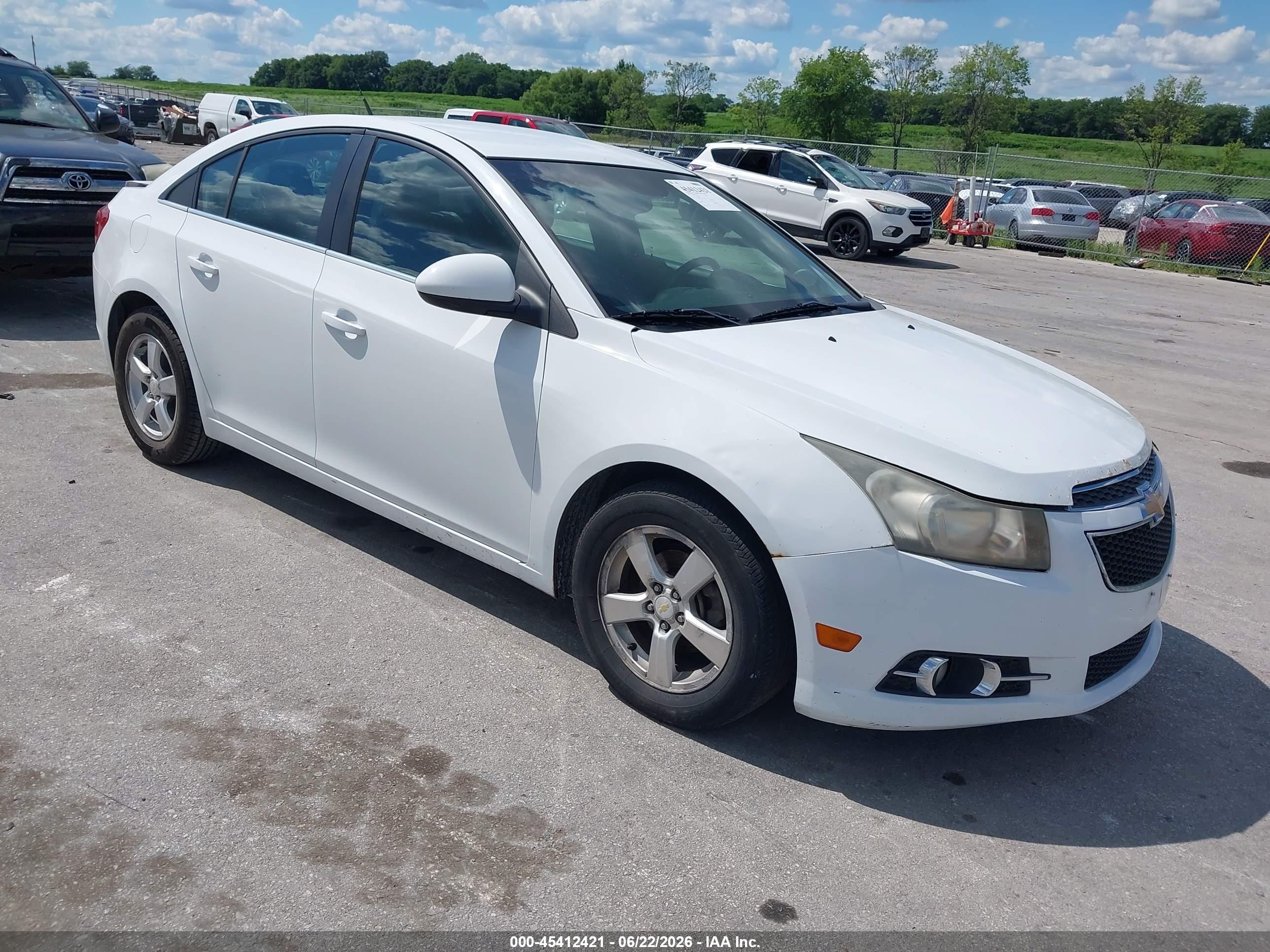 2011 Chevrolet Cruze 1lt White vin: 1G1PF5S93B7270090