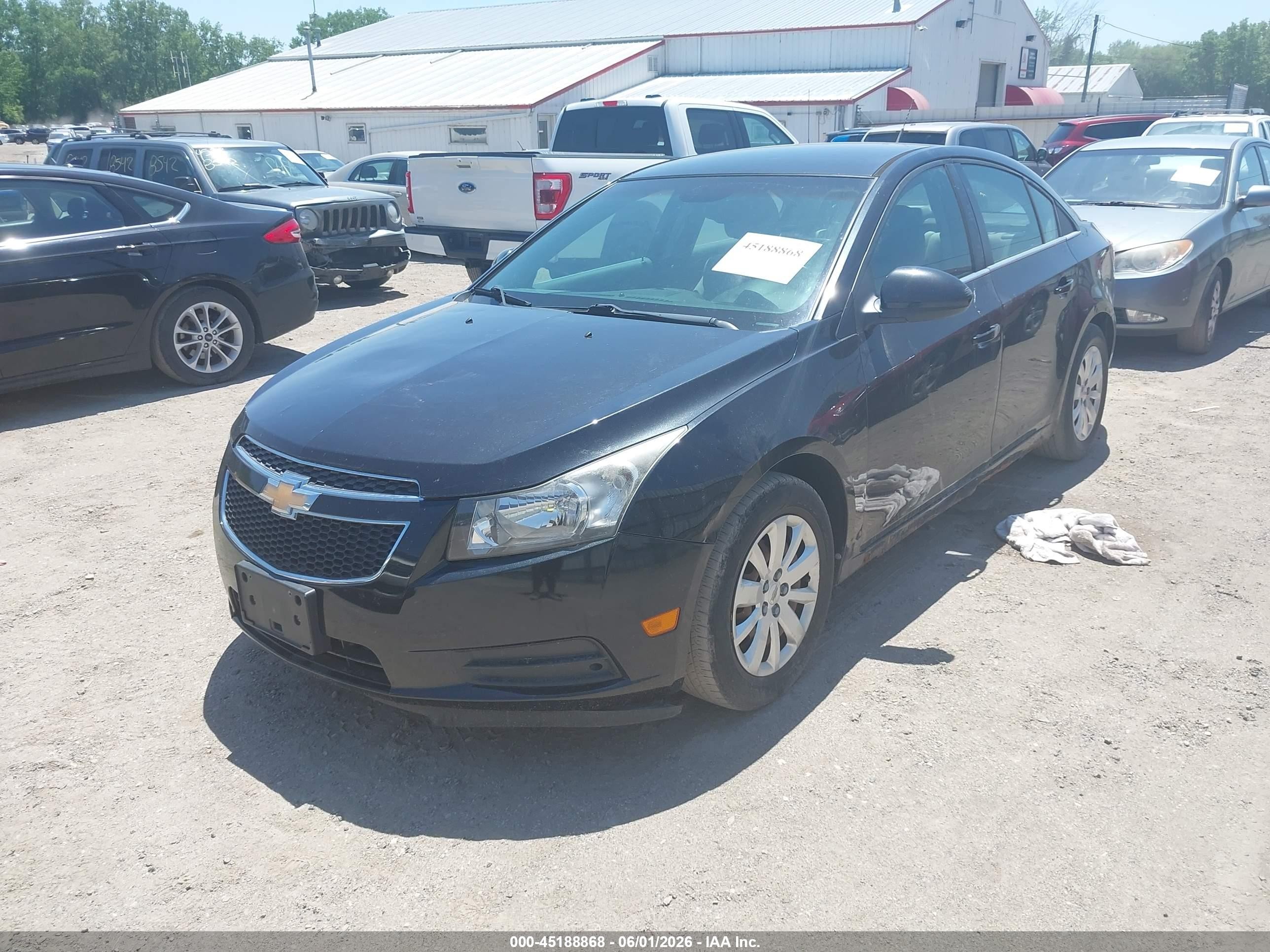 2011 Chevrolet Cruze 1lt Черный vin: 1G1PF5S94B7161444