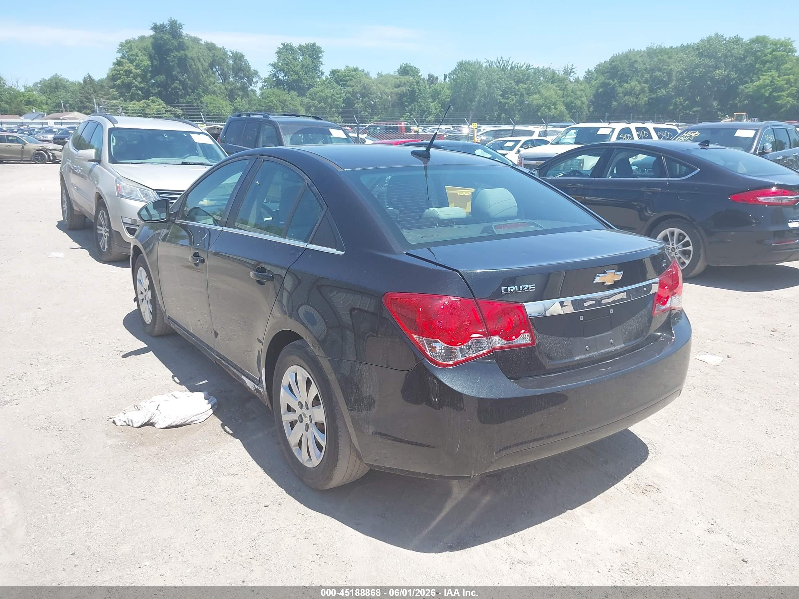 2011 Chevrolet Cruze 1lt Черный vin: 1G1PF5S94B7161444