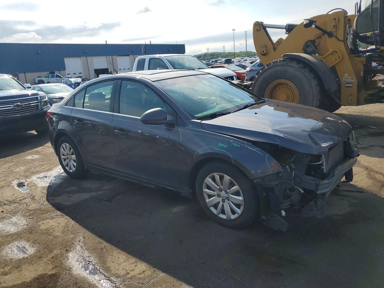 2011 Chevrolet Cruze Lt Gray vin: 1G1PF5S94B7166417