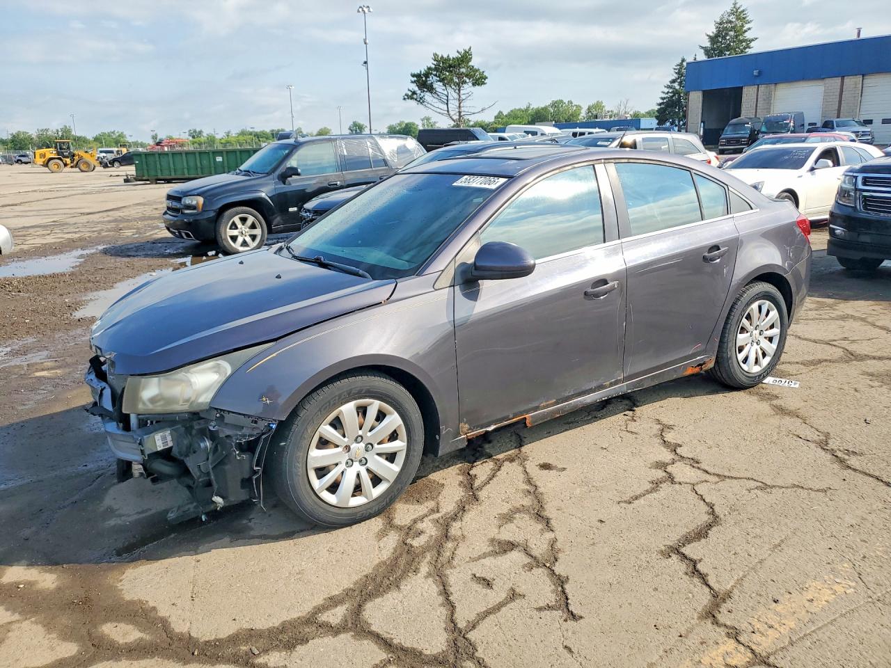2011 Chevrolet Cruze Lt Gray vin: 1G1PF5S94B7166417