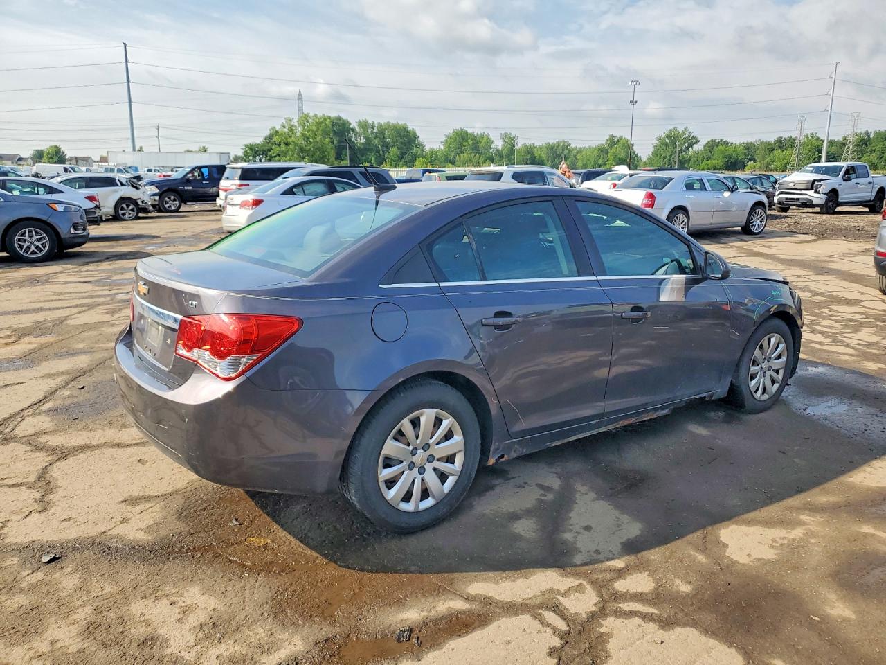 2011 Chevrolet Cruze Lt Gray vin: 1G1PF5S94B7166417