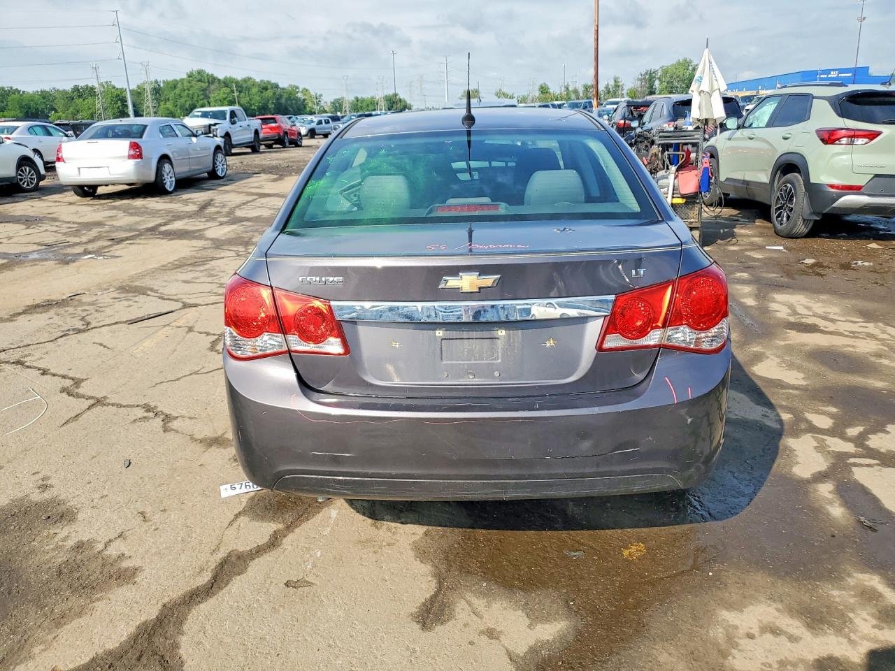 2011 Chevrolet Cruze Lt Gray vin: 1G1PF5S94B7166417