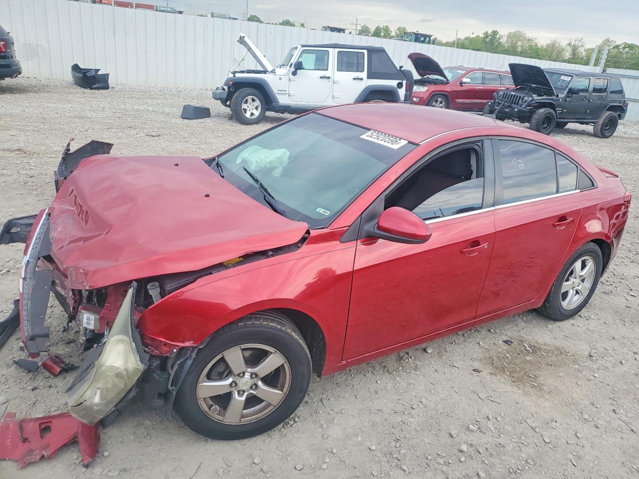 2011 Chevrolet Cruze Lt Red vin: 1G1PF5S94B7170354