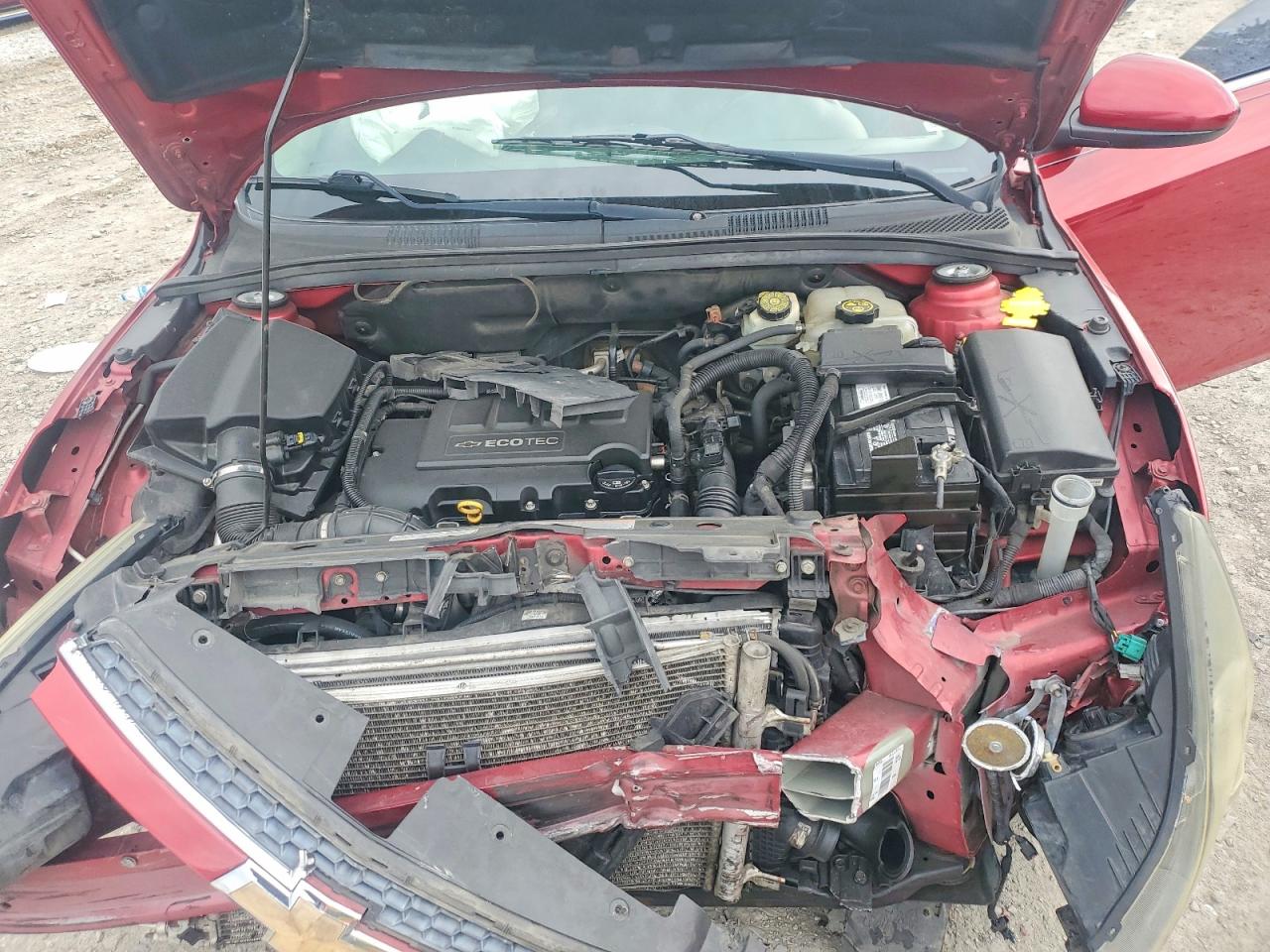 2011 Chevrolet Cruze Lt Red vin: 1G1PF5S94B7170354