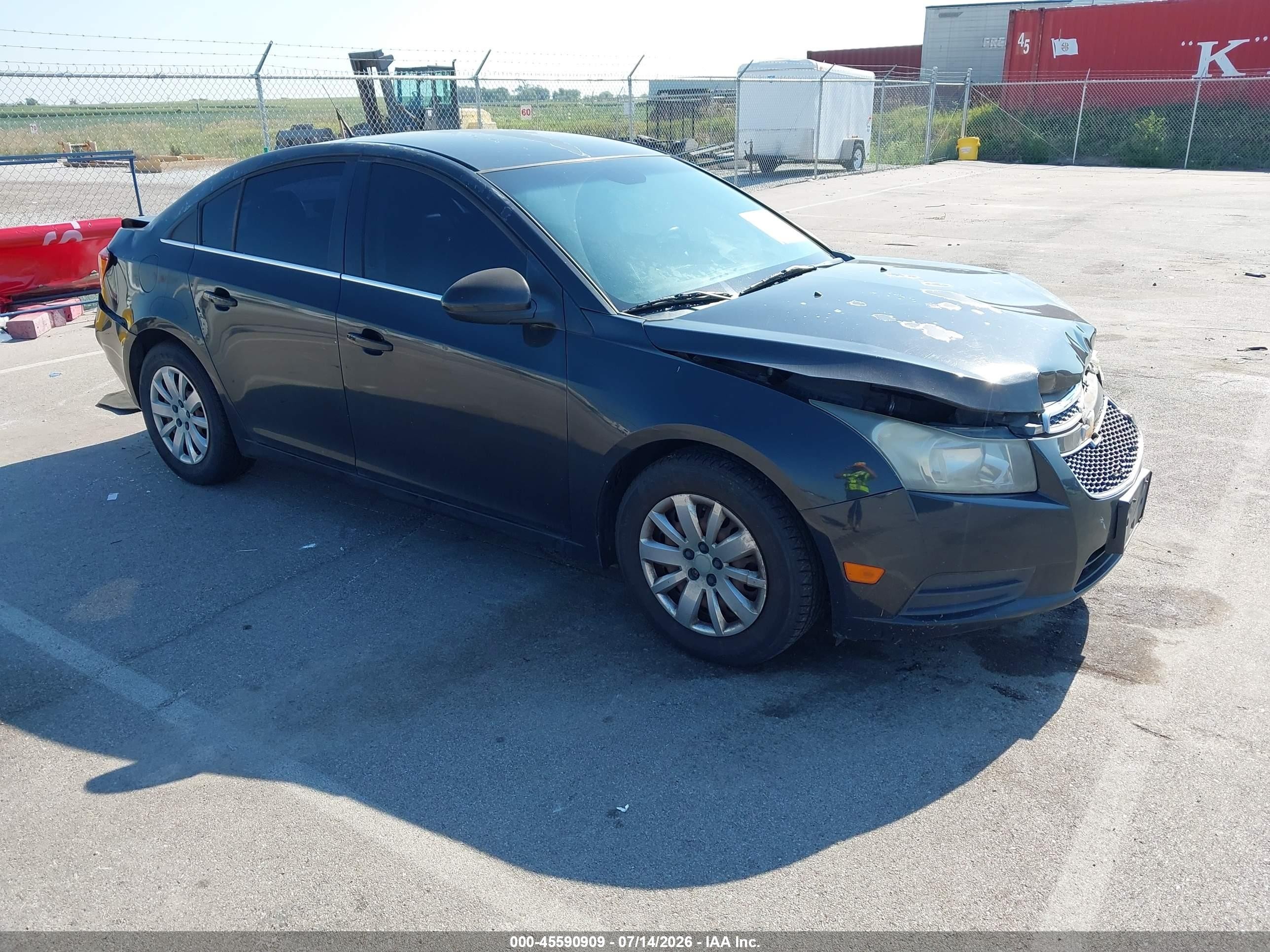 2011 Chevrolet Cruze 1lt Black vin: 1G1PF5S94B7196498