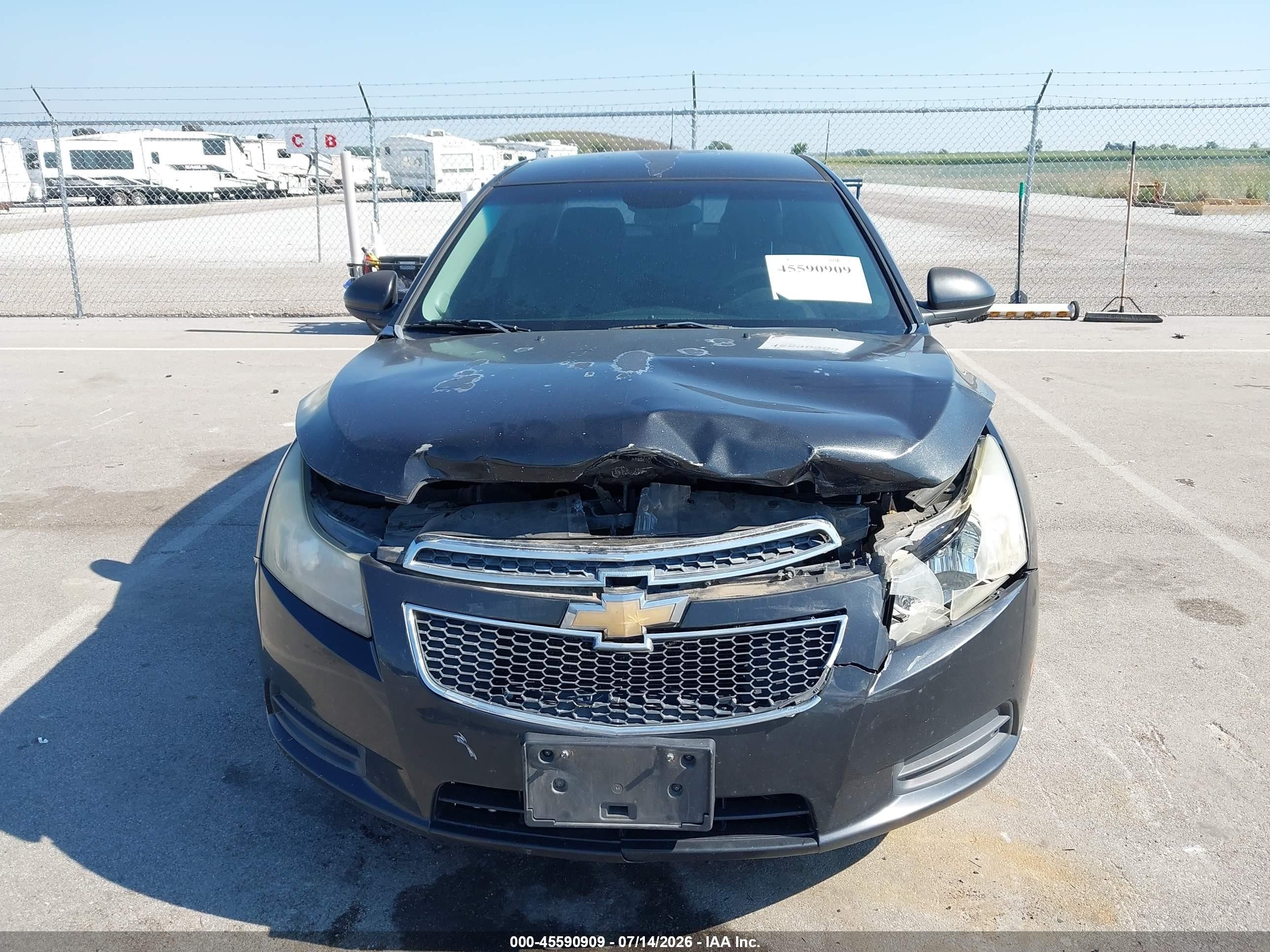 2011 Chevrolet Cruze 1lt Black vin: 1G1PF5S94B7196498