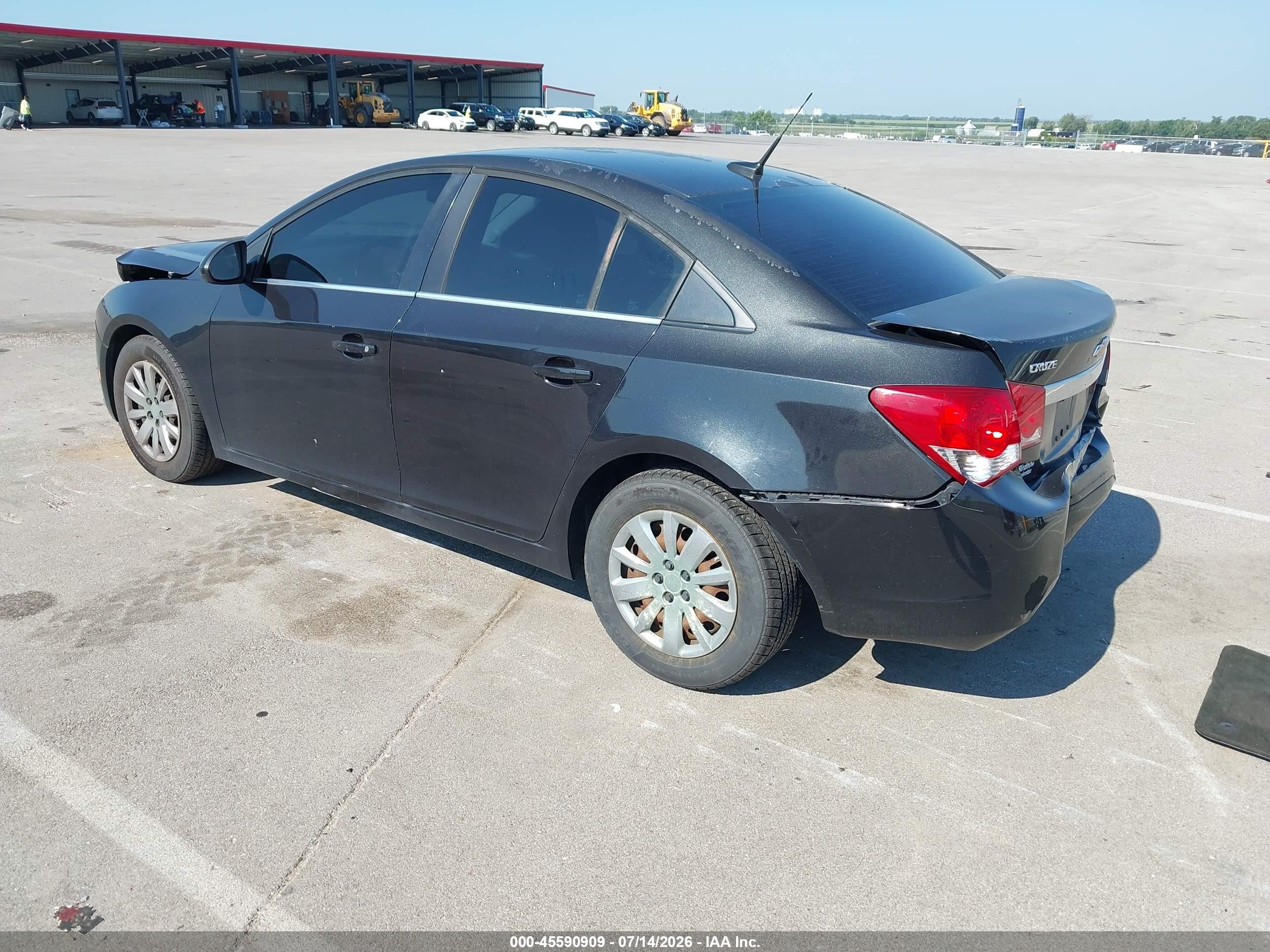 2011 Chevrolet Cruze 1lt Black vin: 1G1PF5S94B7196498