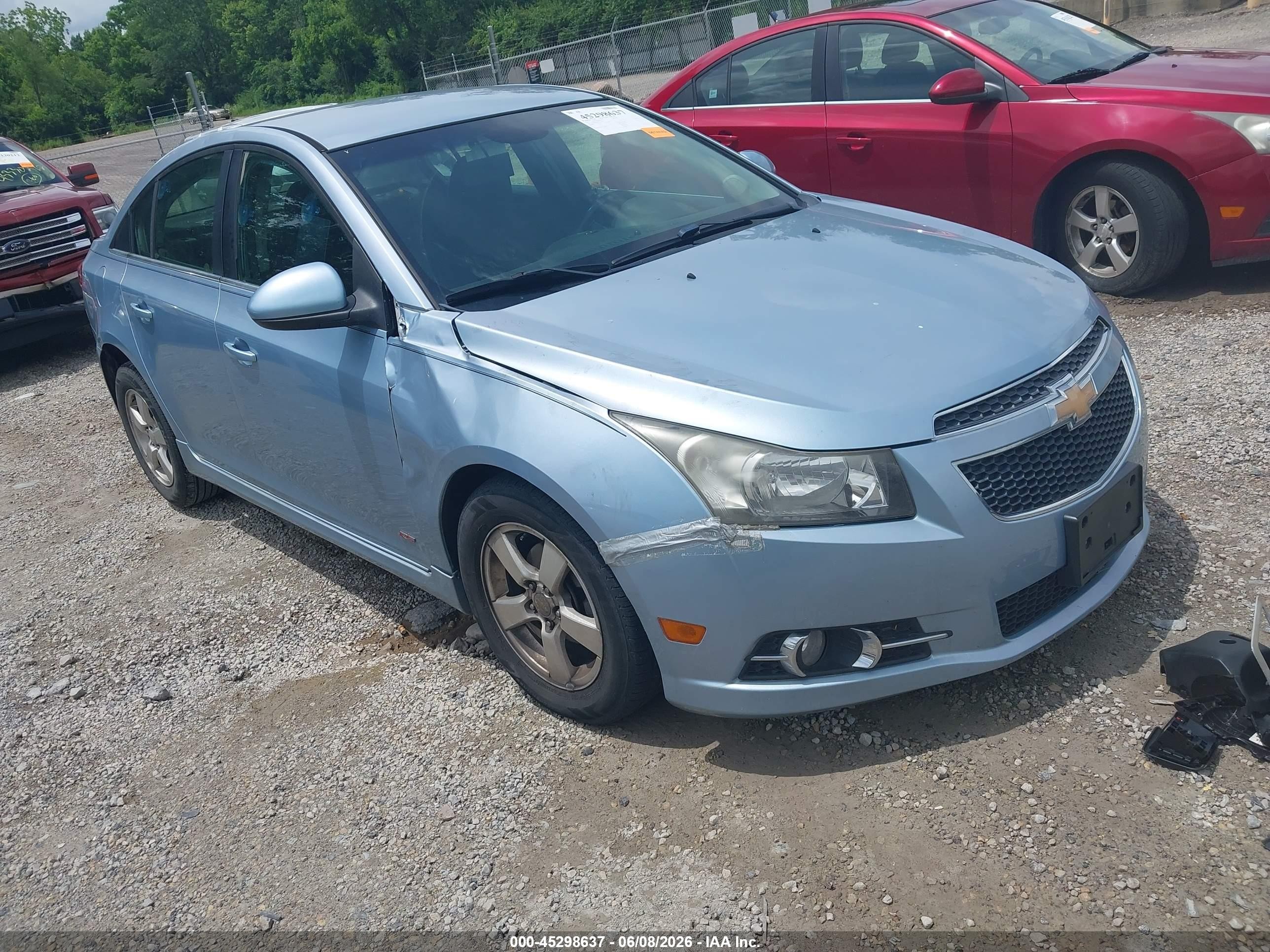 2011 Chevrolet Cruze 1lt Blue vin: 1G1PF5S94B7214238