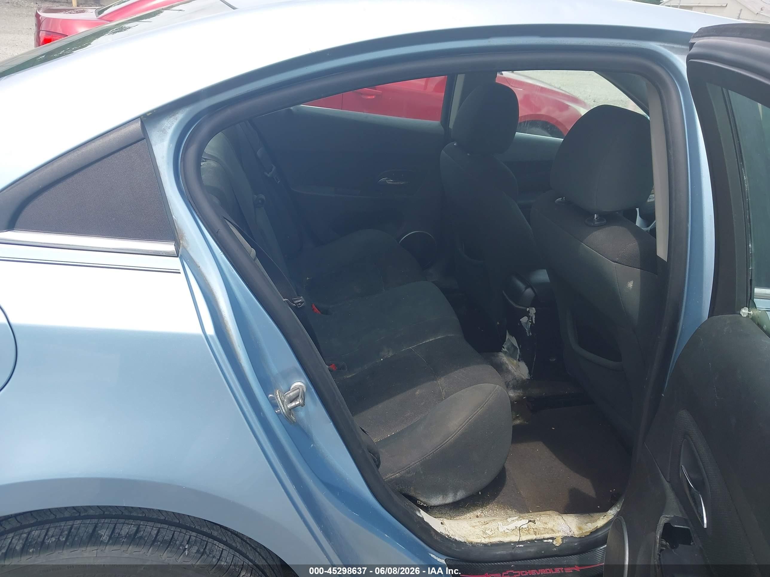 2011 Chevrolet Cruze 1lt Blue vin: 1G1PF5S94B7214238