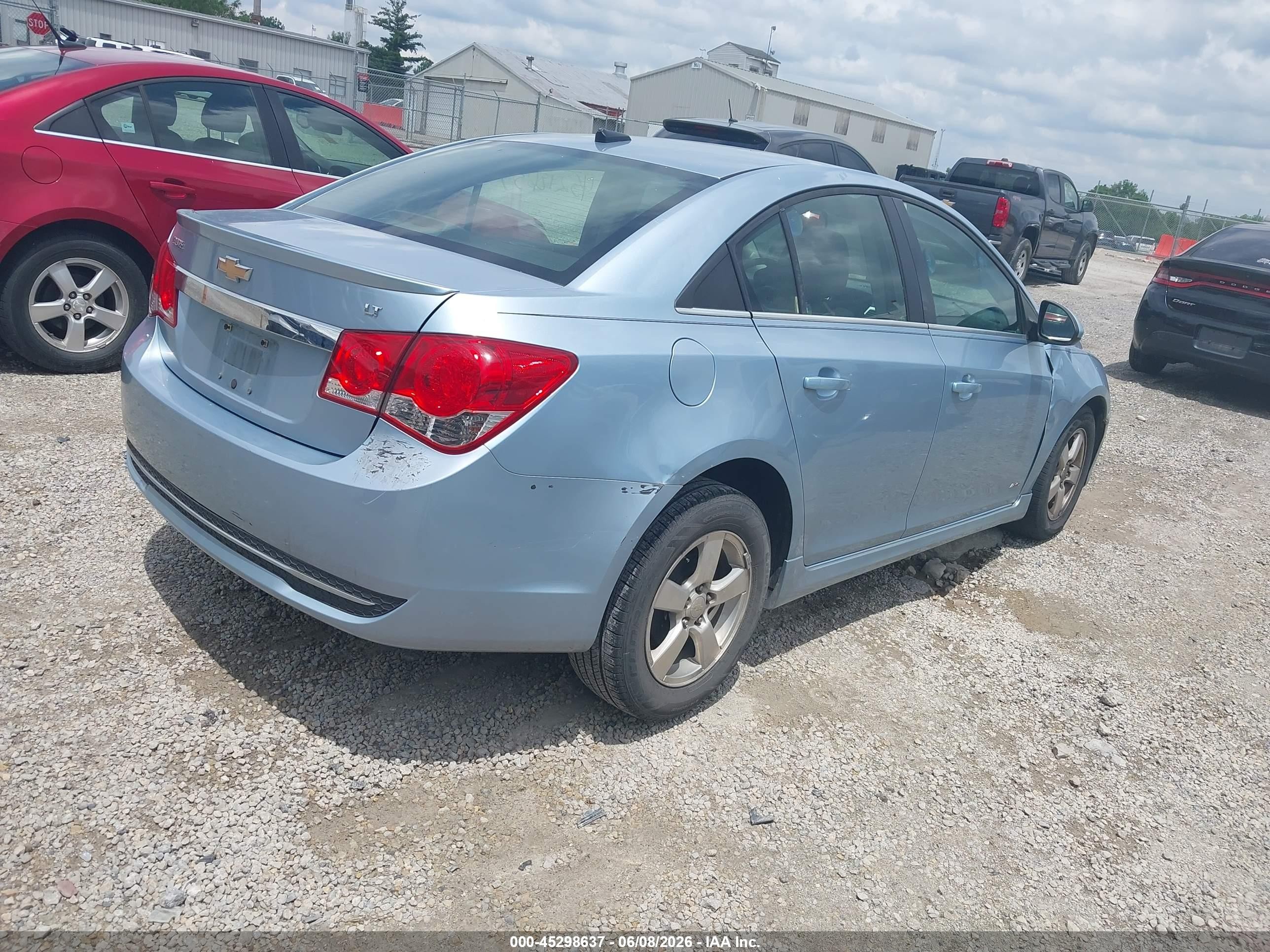 2011 Chevrolet Cruze 1lt Blue vin: 1G1PF5S94B7214238