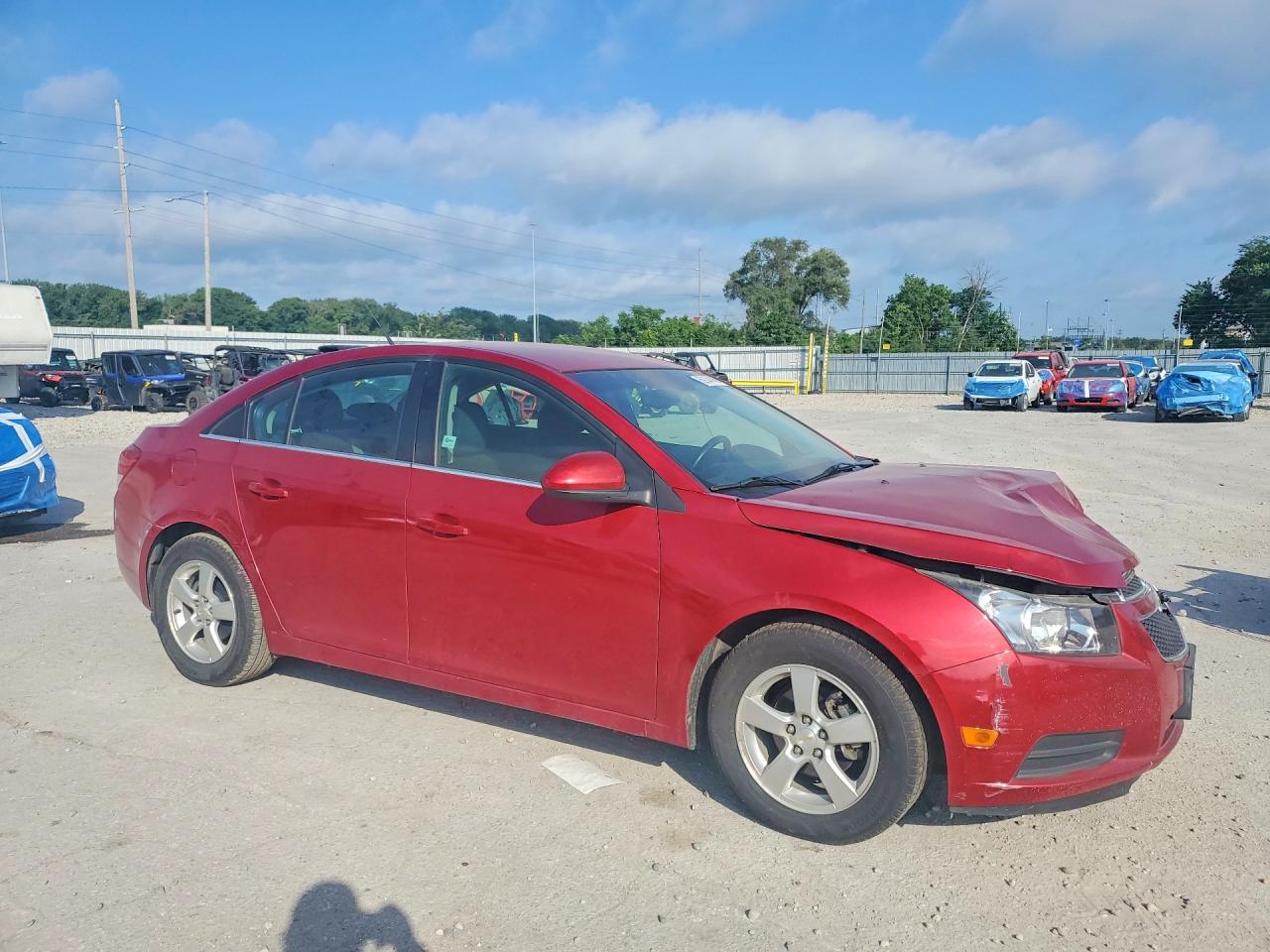 2011 Chevrolet Cruze Lt Red vin: 1G1PF5S94B7216653