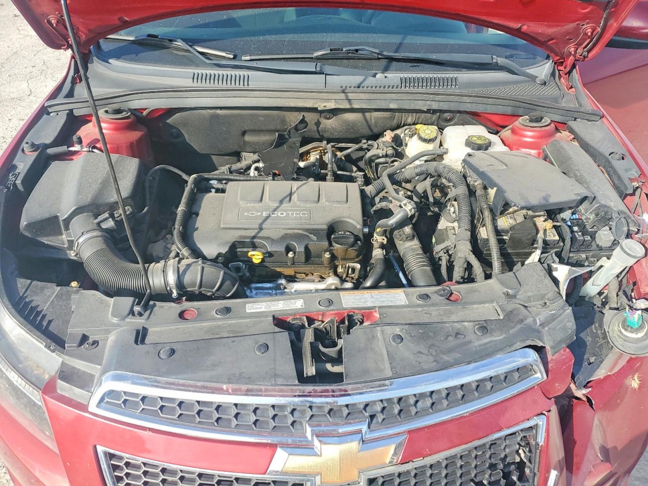 2011 Chevrolet Cruze Lt Red vin: 1G1PF5S94B7216653