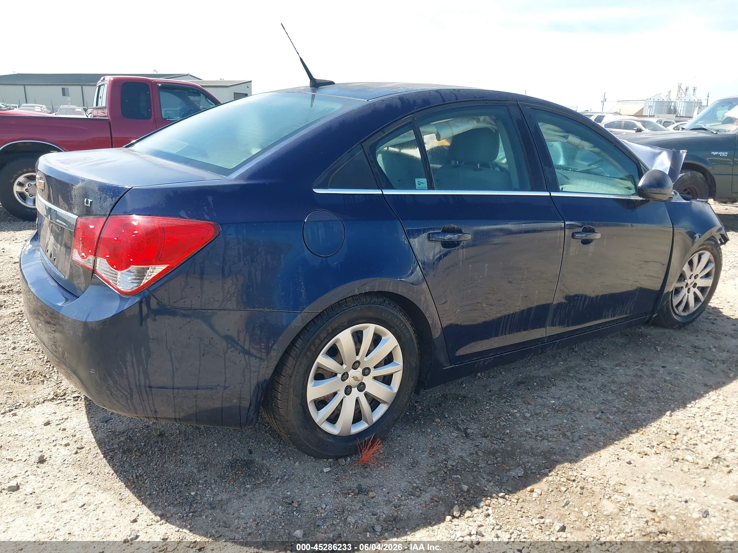 2011 Chevrolet Cruze 1lt Blue vin: 1G1PF5S94B7223473