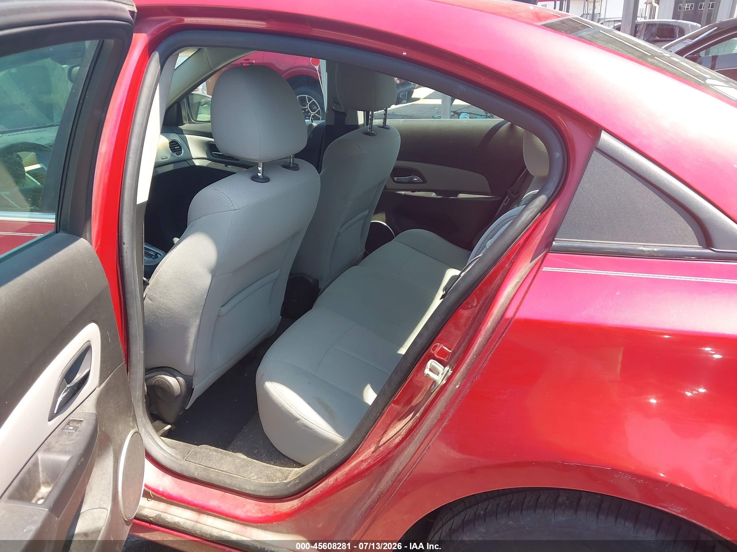 2011 Chevrolet Cruze 1lt Red vin: 1G1PF5S94B7273502