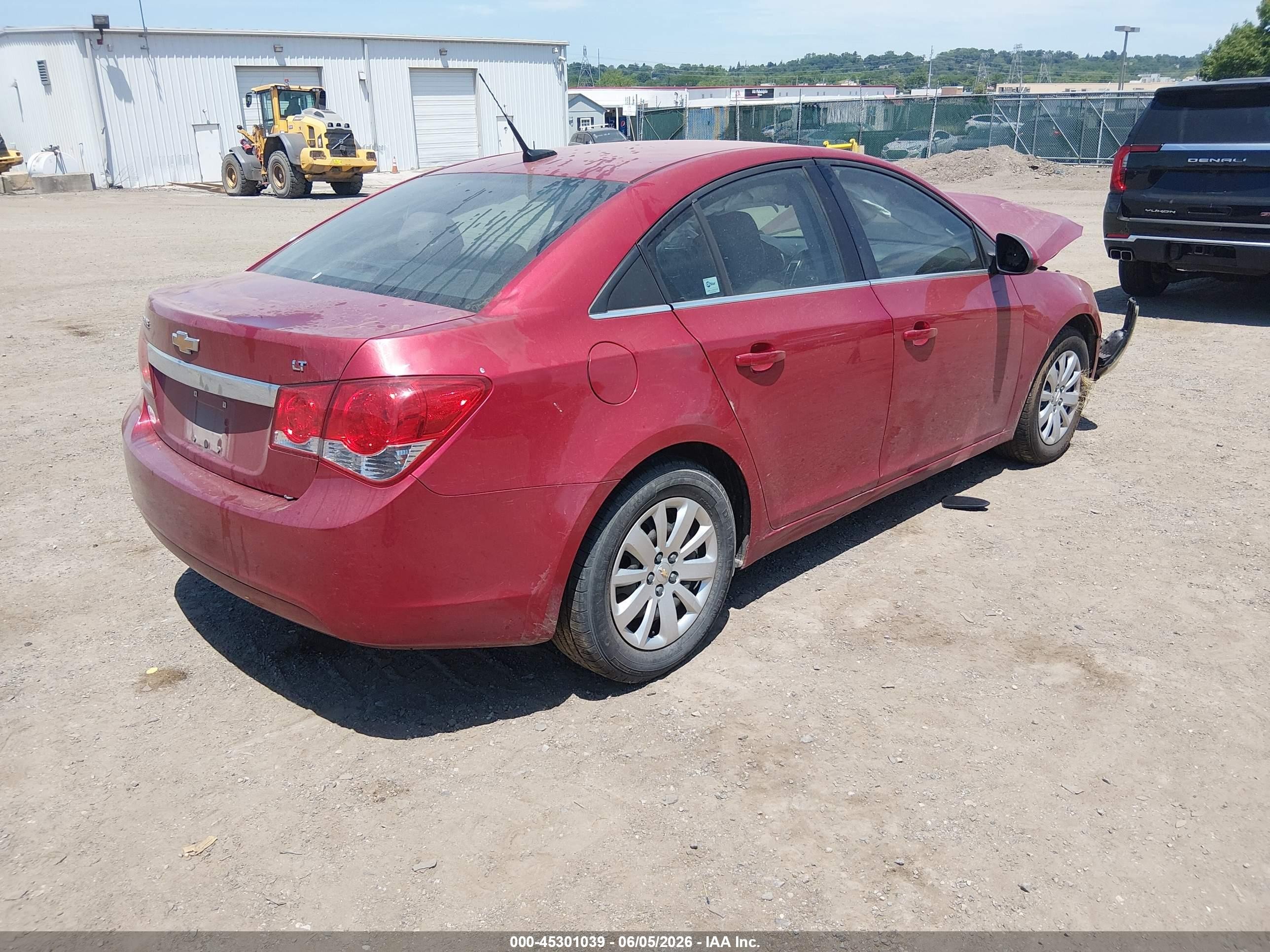 2011 Chevrolet Cruze 1lt Red vin: 1G1PF5S94B7274696