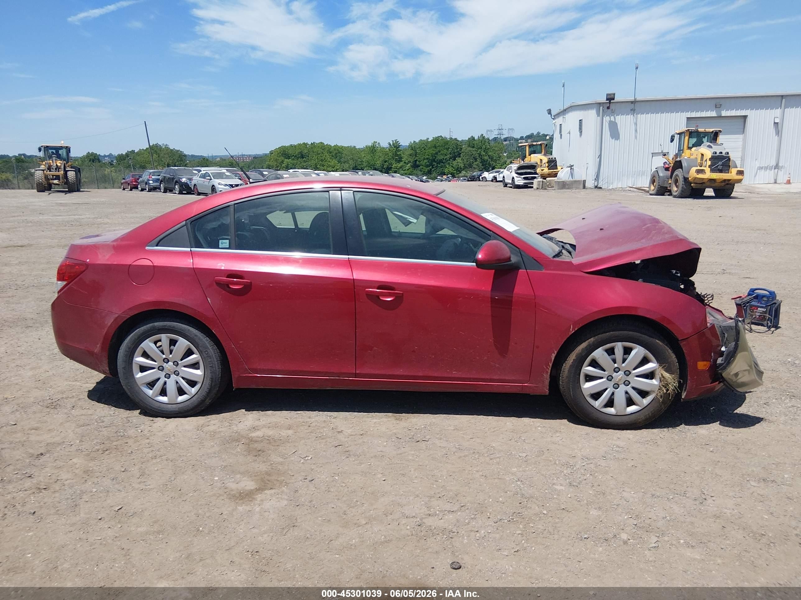 2011 Chevrolet Cruze 1lt Red vin: 1G1PF5S94B7274696
