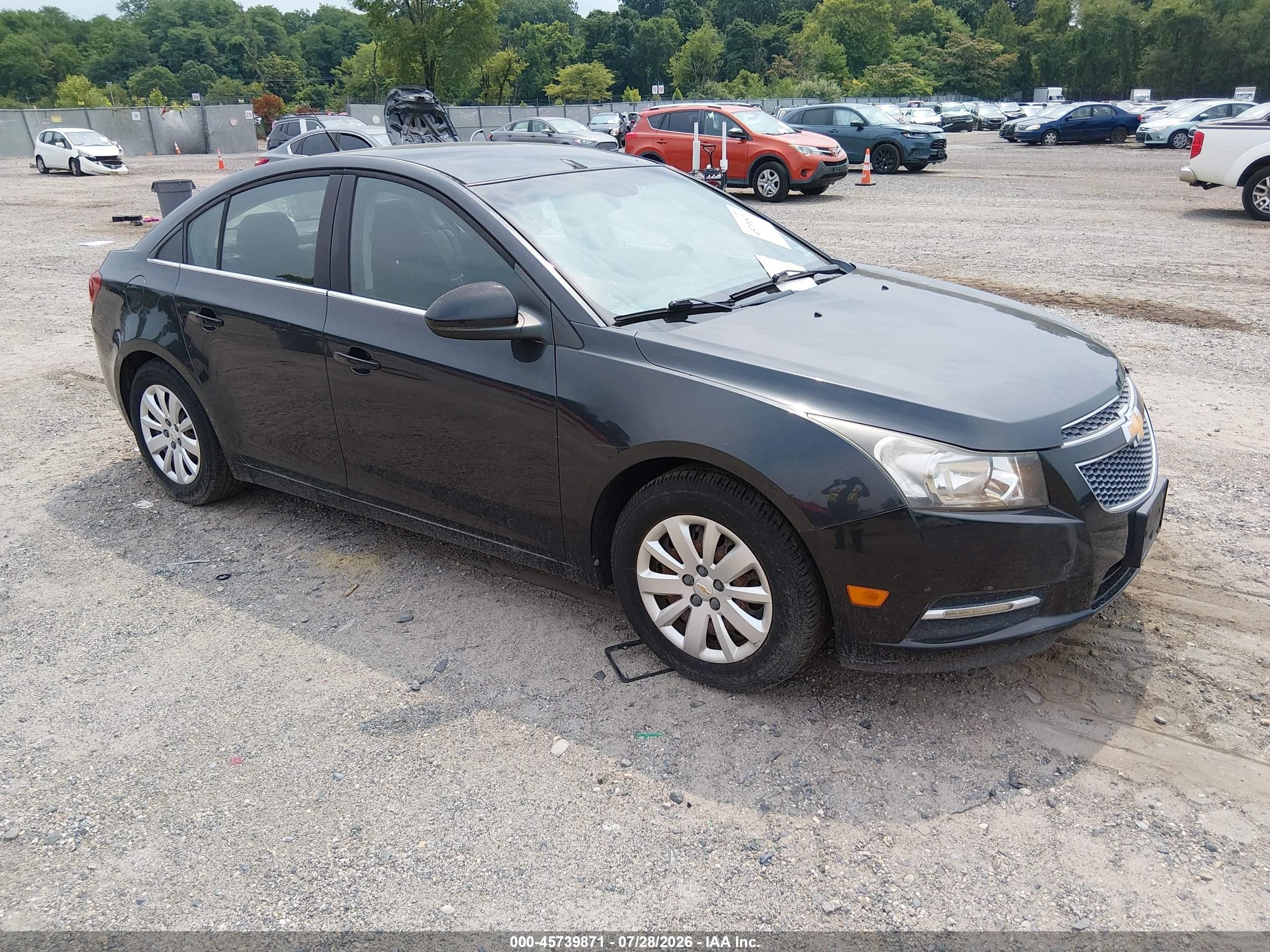 2011 Chevrolet Cruze 1lt Black vin: 1G1PF5S95B7103942