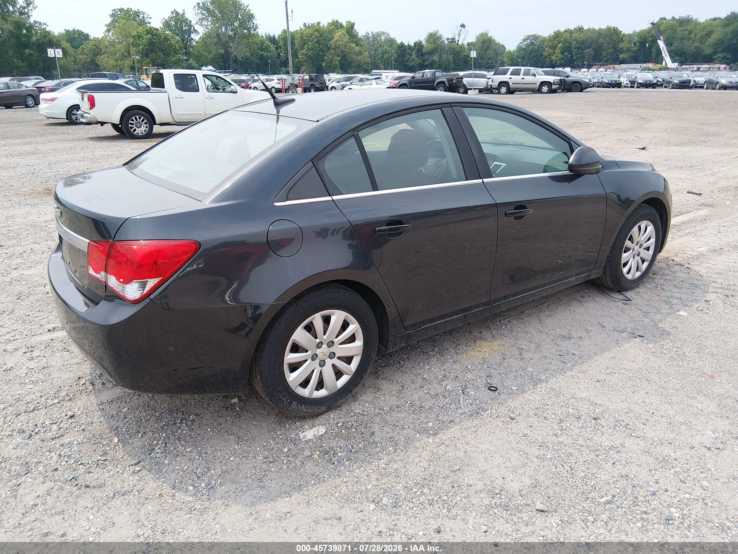 2011 Chevrolet Cruze 1lt Black vin: 1G1PF5S95B7103942