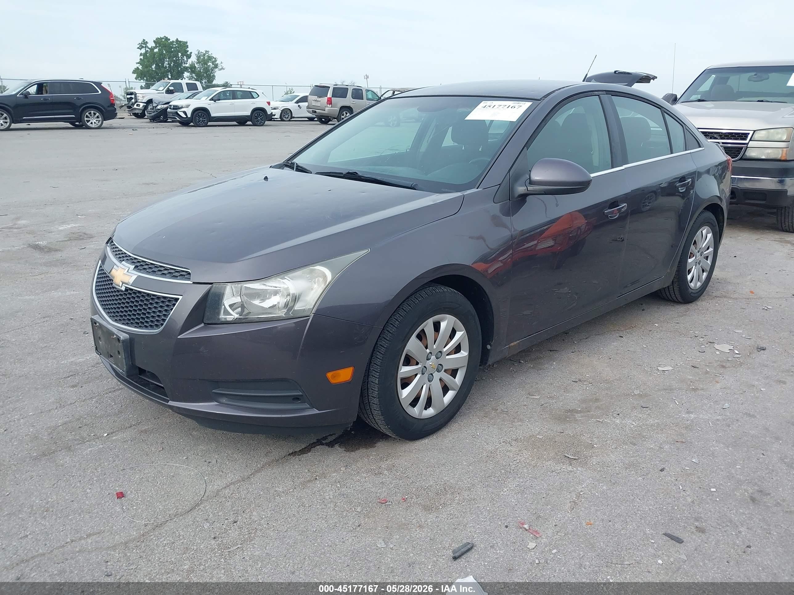 2011 Chevrolet Cruze 1lt Gray vin: 1G1PF5S95B7143728