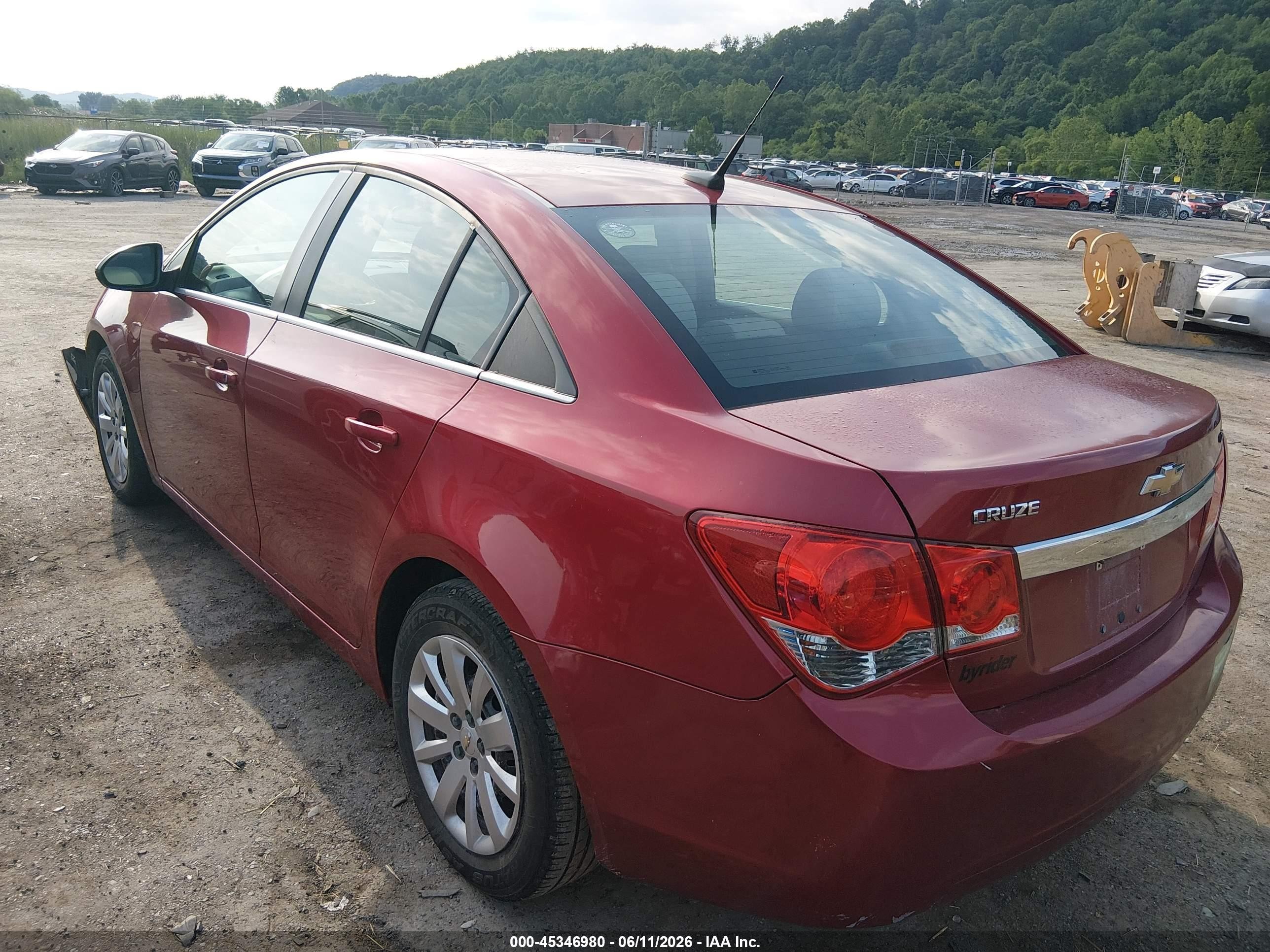 2011 Chevrolet Cruze 1lt Red vin: 1G1PF5S95B7169441
