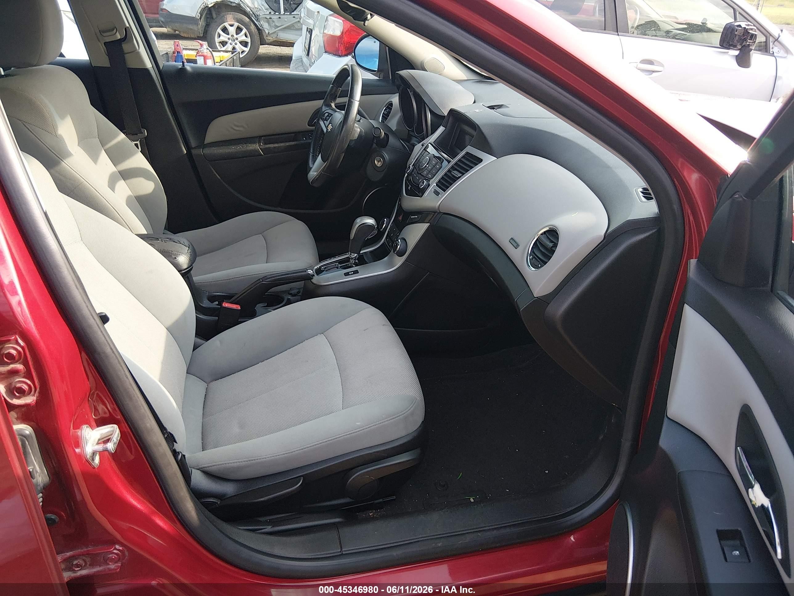 2011 Chevrolet Cruze 1lt Red vin: 1G1PF5S95B7169441