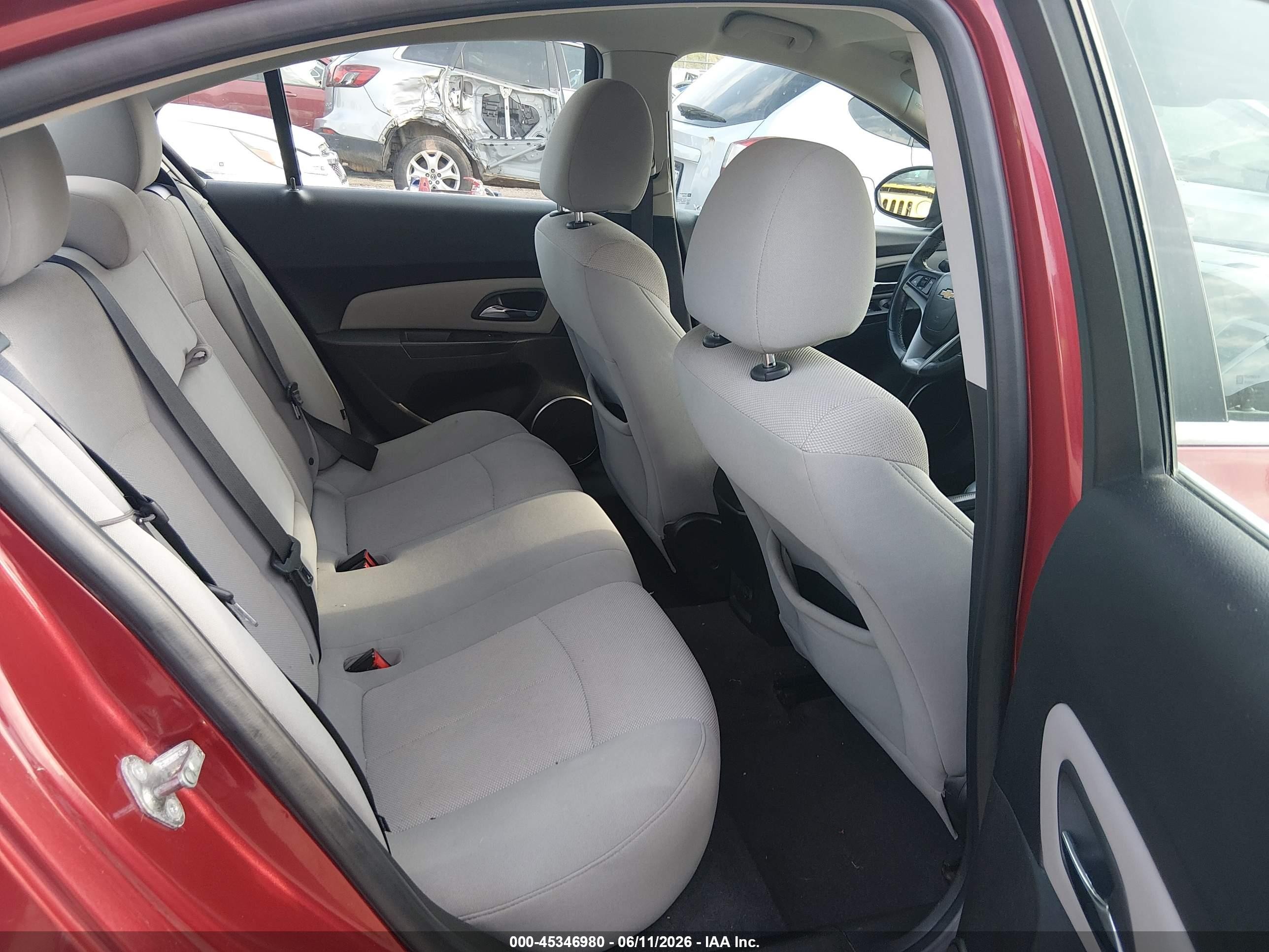2011 Chevrolet Cruze 1lt Red vin: 1G1PF5S95B7169441