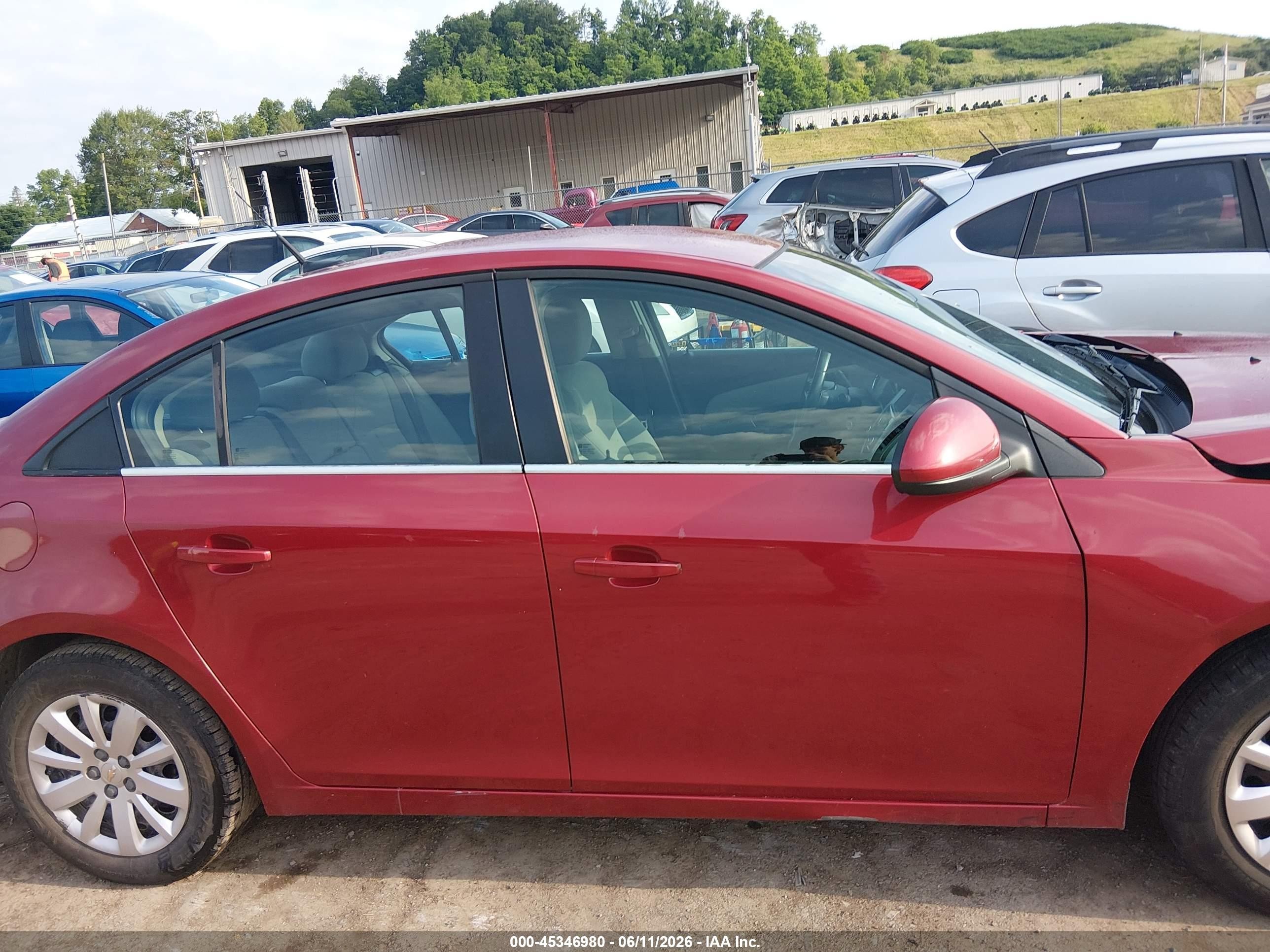 2011 Chevrolet Cruze 1lt Red vin: 1G1PF5S95B7169441