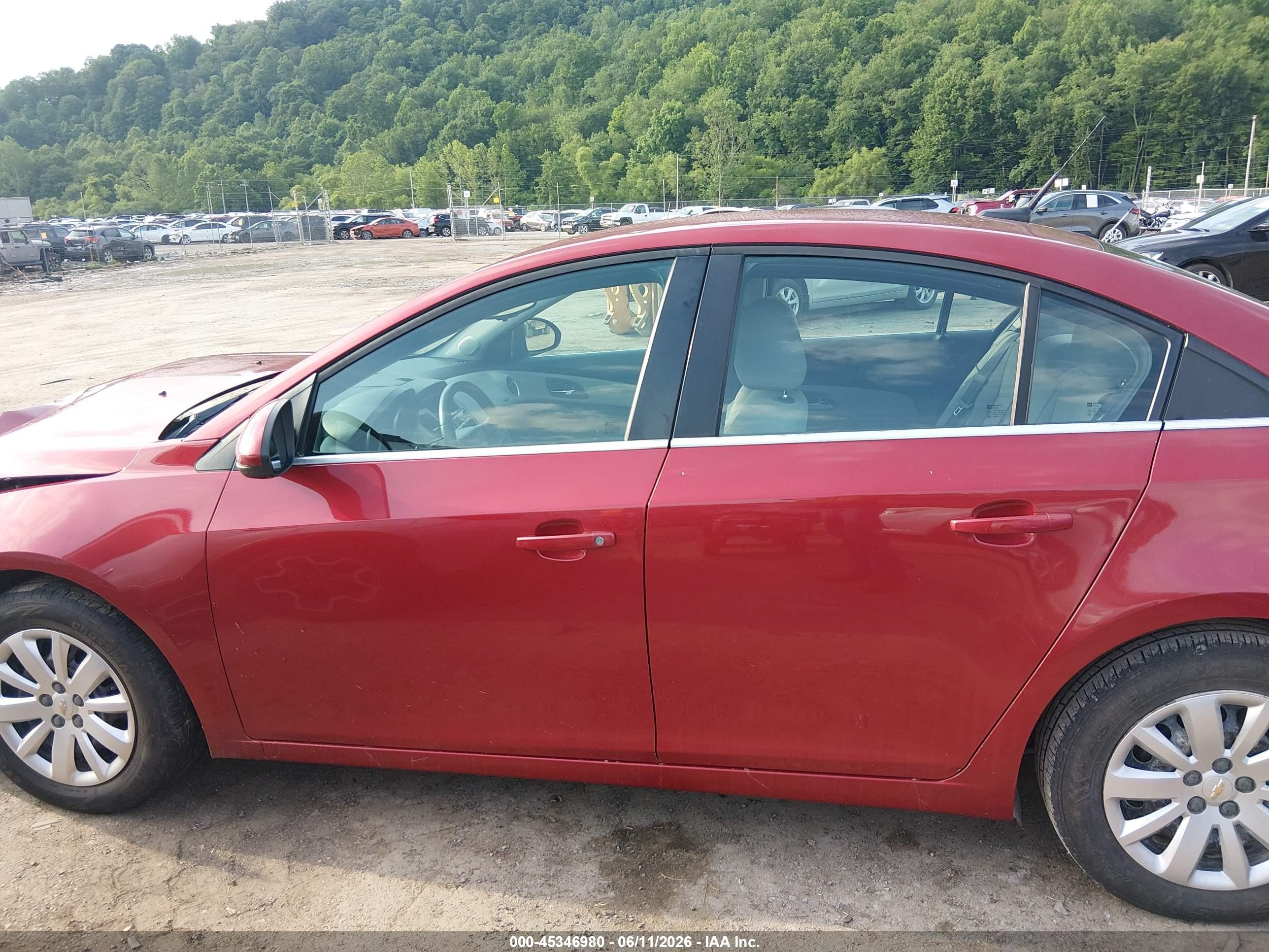 2011 Chevrolet Cruze 1lt Red vin: 1G1PF5S95B7169441
