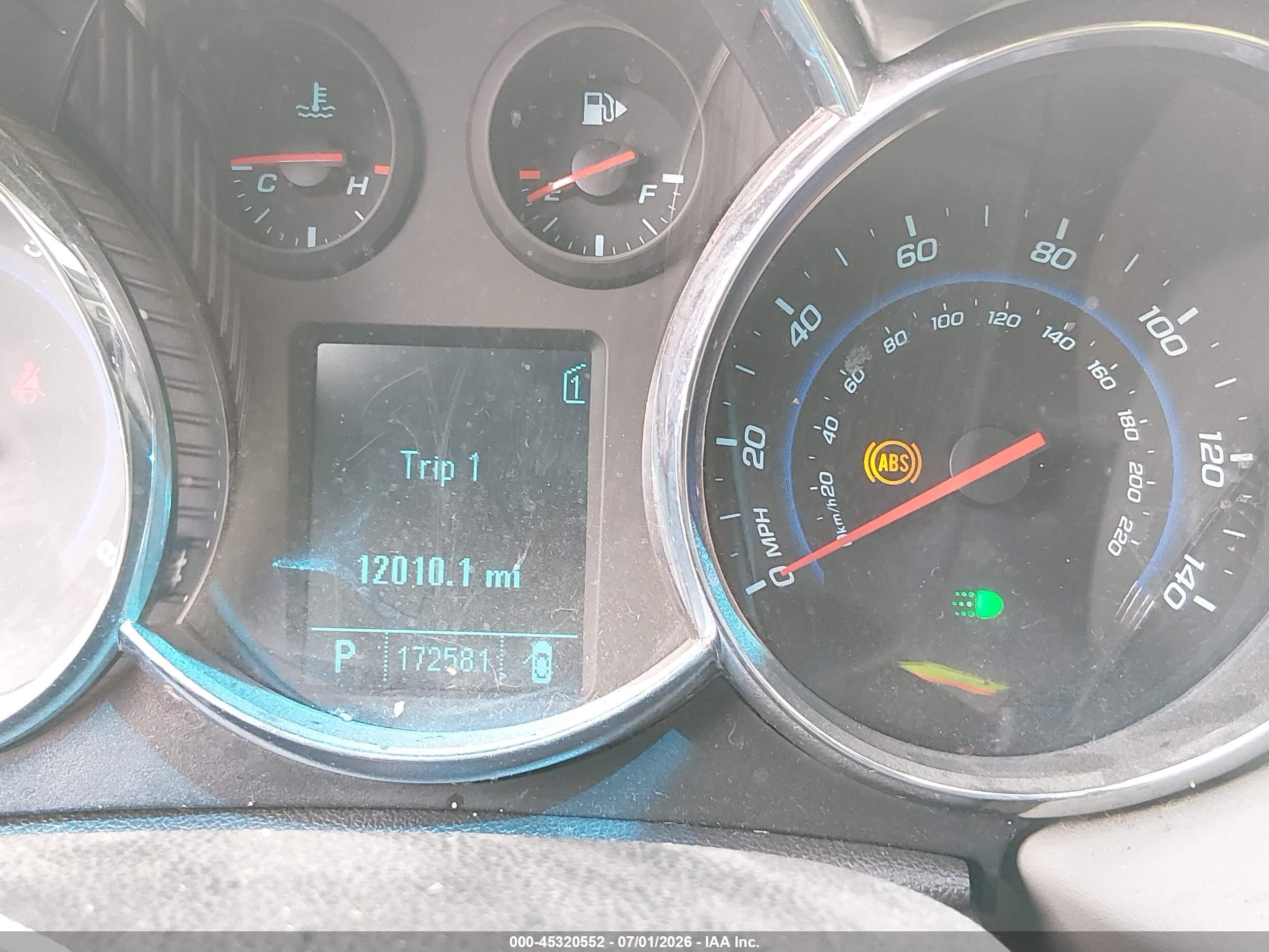 2011 Chevrolet Cruze 1lt Серый vin: 1G1PF5S95B7200462
