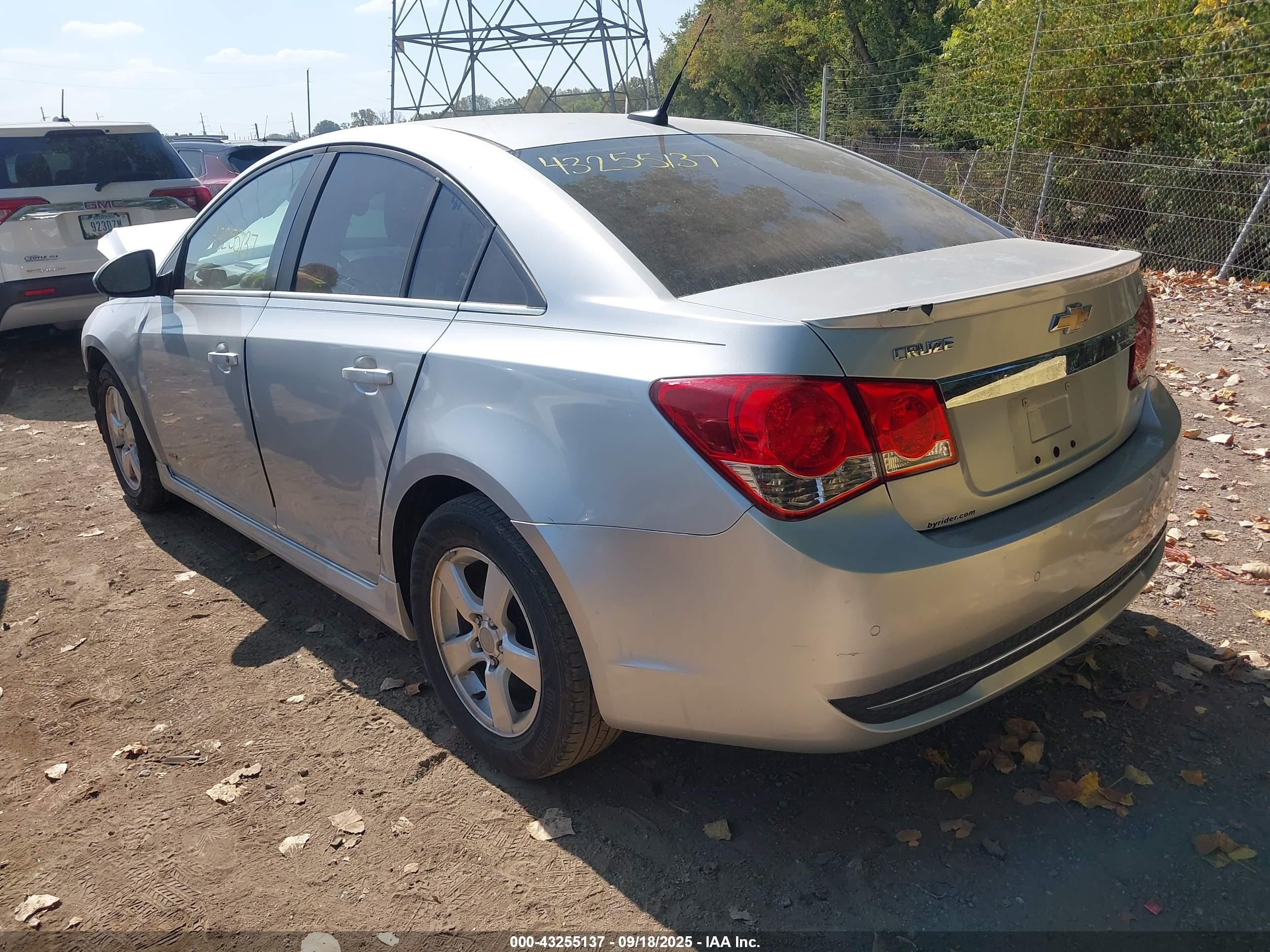 2011 Chevrolet Cruze 1lt Silver vin: 1G1PF5S95B7226091