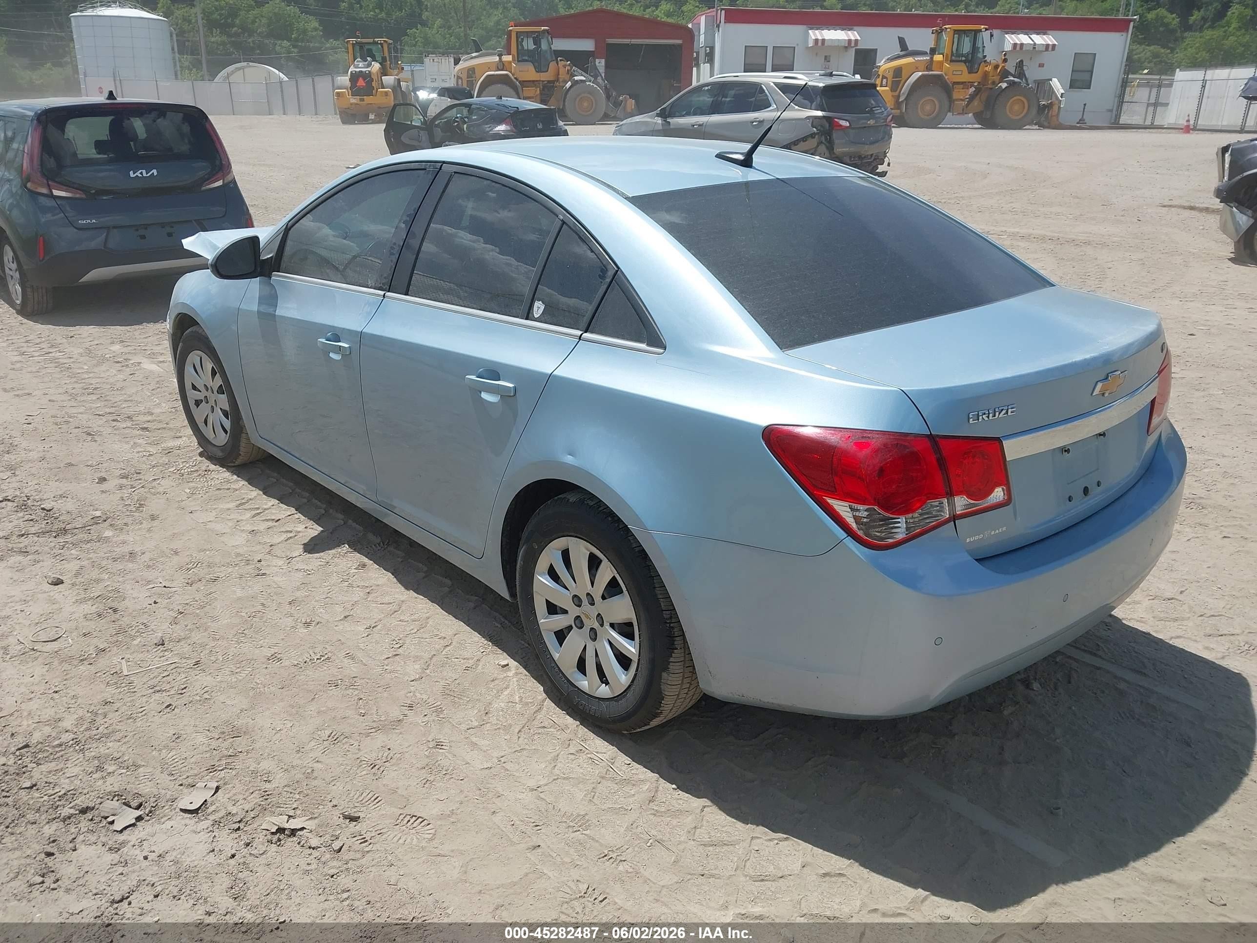 2011 Chevrolet Cruze 1lt Light Blue vin: 1G1PF5S95B7226186