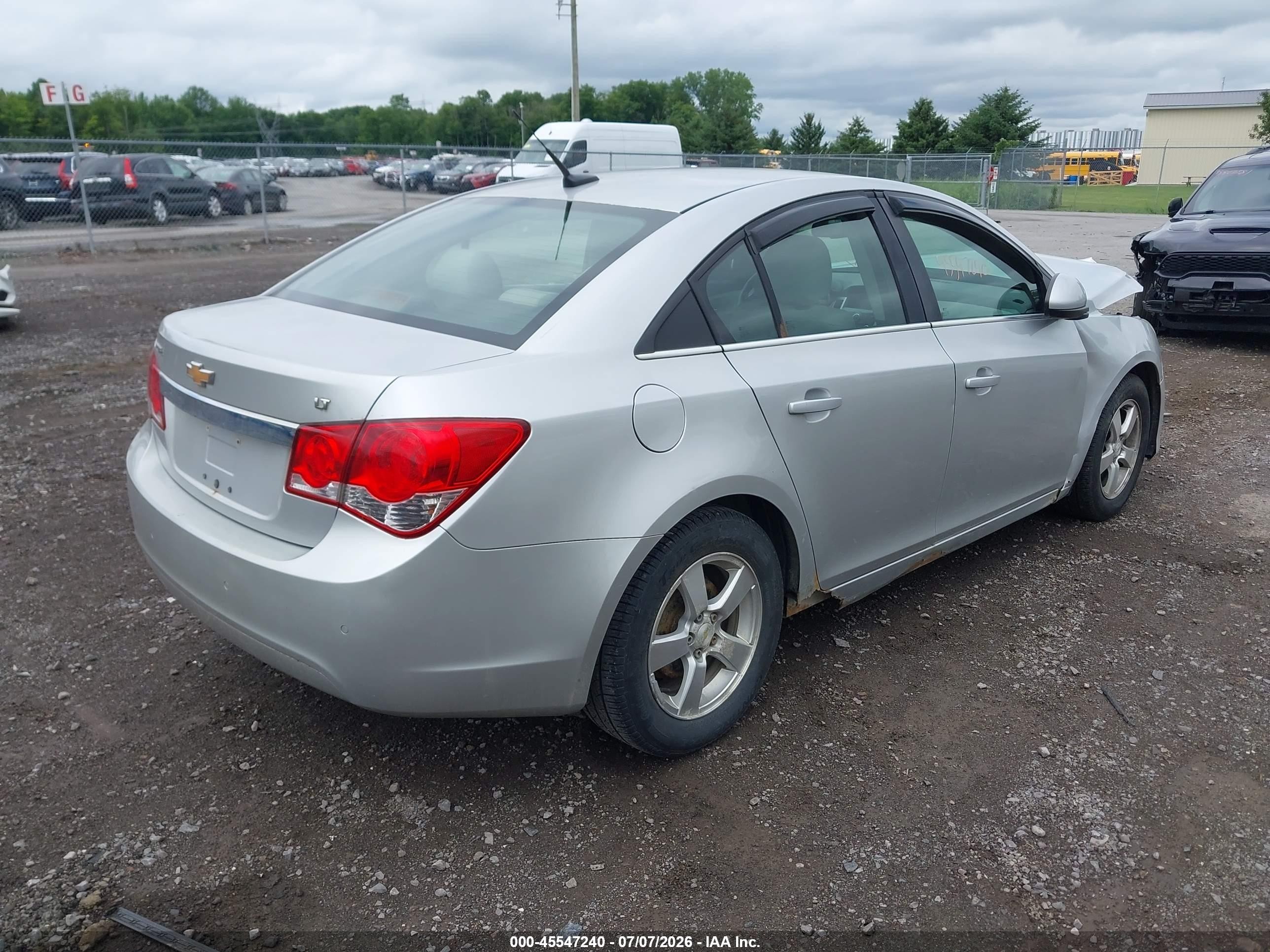 2011 Chevrolet Cruze 1lt Gray vin: 1G1PF5S95B7266137