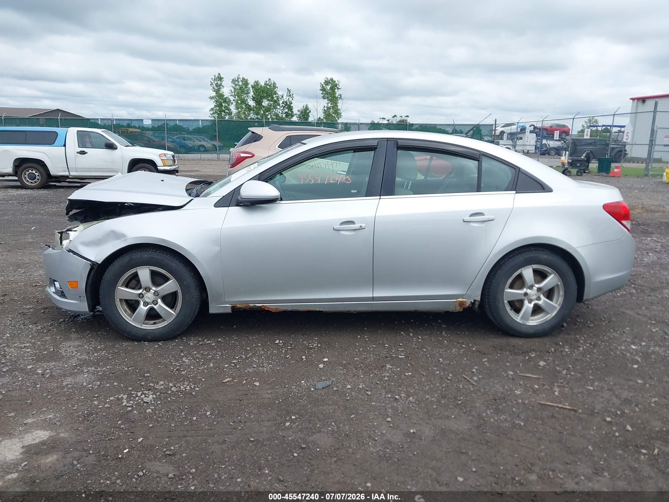 2011 Chevrolet Cruze 1lt Gray vin: 1G1PF5S95B7266137