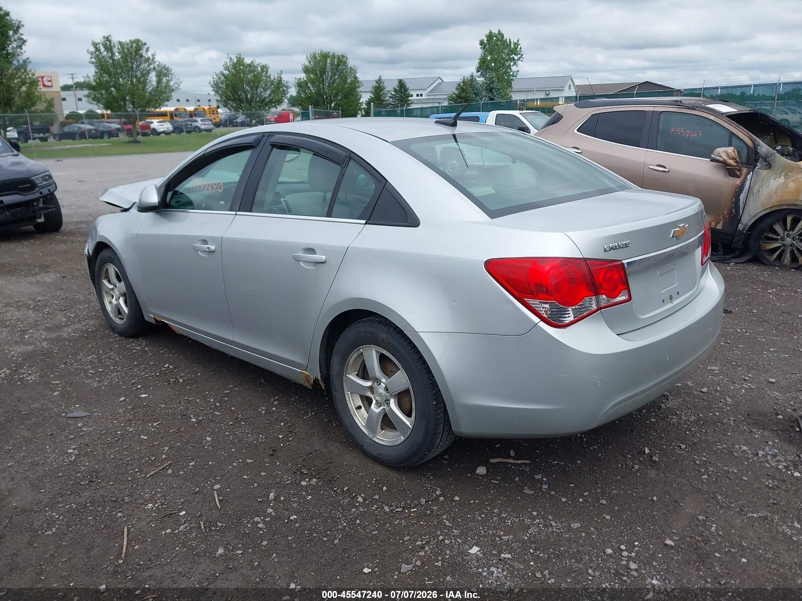 2011 Chevrolet Cruze 1lt Gray vin: 1G1PF5S95B7266137