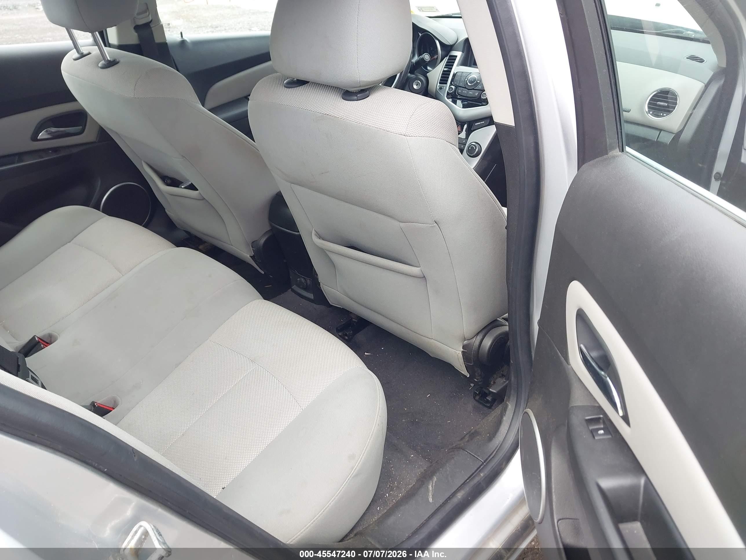 2011 Chevrolet Cruze 1lt Gray vin: 1G1PF5S95B7266137